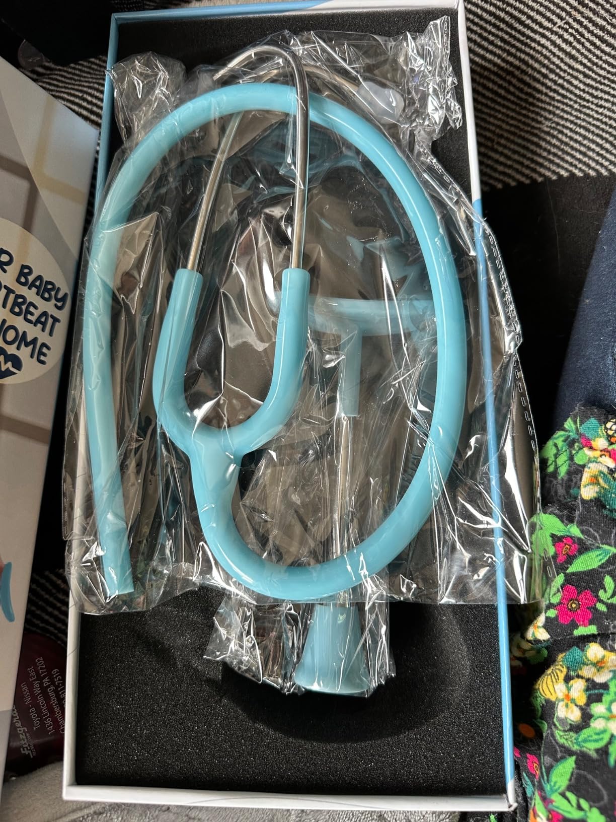 Skywin Fetal Heartbeat Monitor, Plastic Fetoscope Heart Beat Monitors for Pregnancy Detection - 24 Weeks, Home Baby Heartbeat Monitor with Stethoscope (Blue) customer photo 2