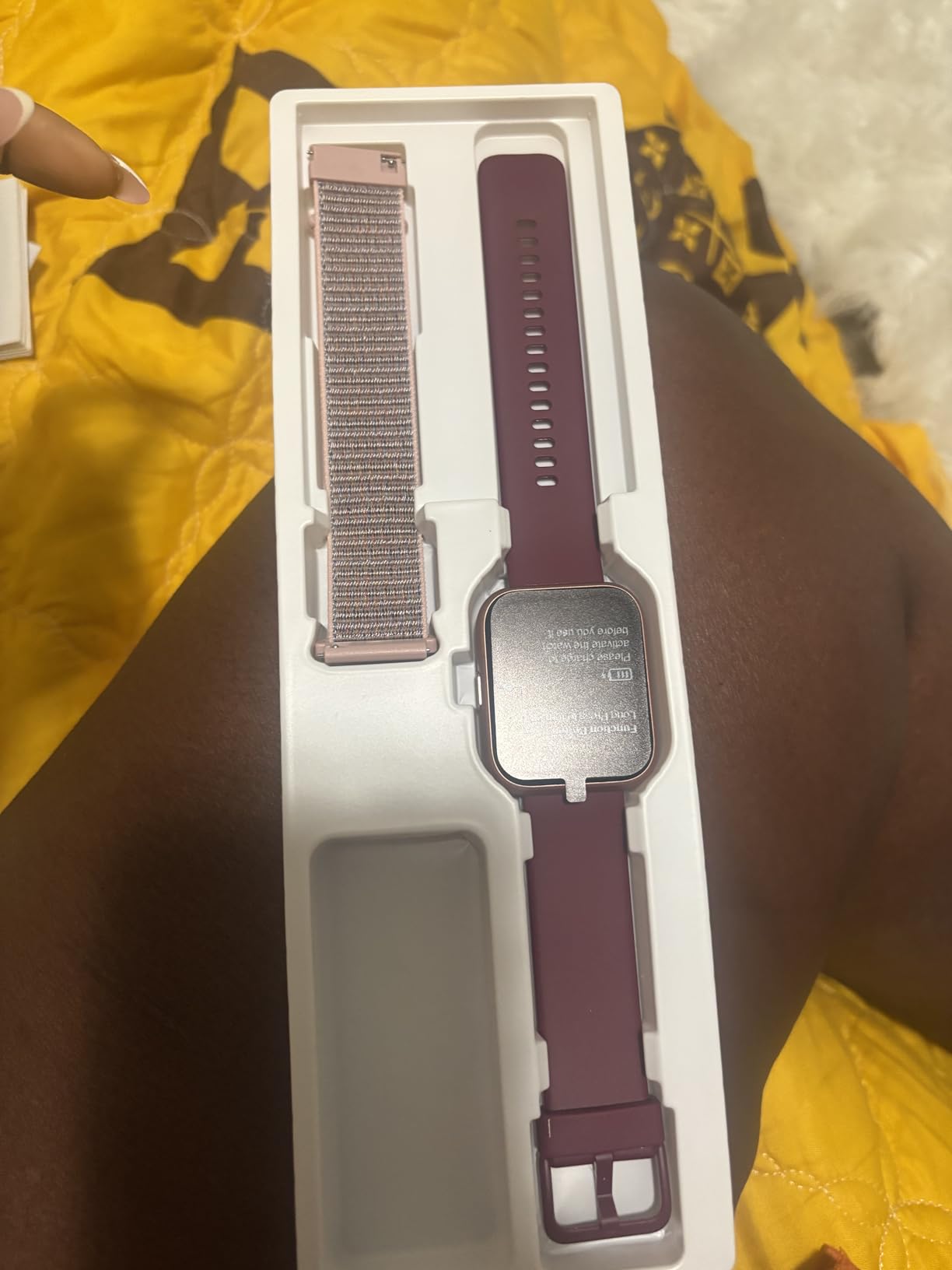 Smartwatch for Women, Compatible with Android & iPhone, 1.8'' Fitness Tracker Watch with Alexa, Call & Notification Alerts, Heart Rate & Sleep Monitor, 120 Sports Modes, Waterproof Watch for Women customer photo 2