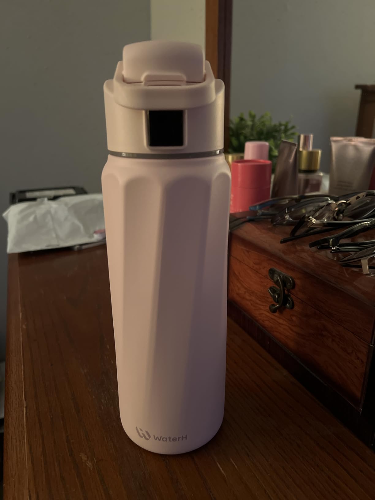 BOOST Smart Water Bottle with Reminder & Tracker, Double Wall Vacuum Insulated Bottles Stainless Steel, 32oz BPA-Free Wide Mouth for Gym, Office, School customer photo 1