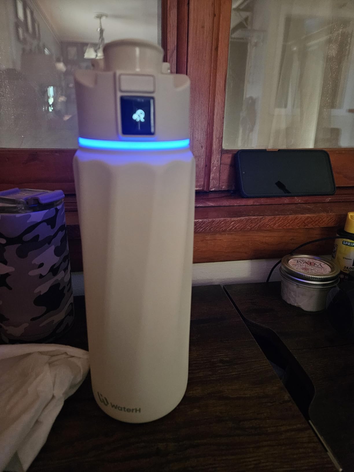 BOOST Smart Water Bottle with Reminder & Tracker, Double Wall Vacuum Insulated Bottles Stainless Steel, 32oz BPA-Free Wide Mouth for Gym, Office, School customer photo 2