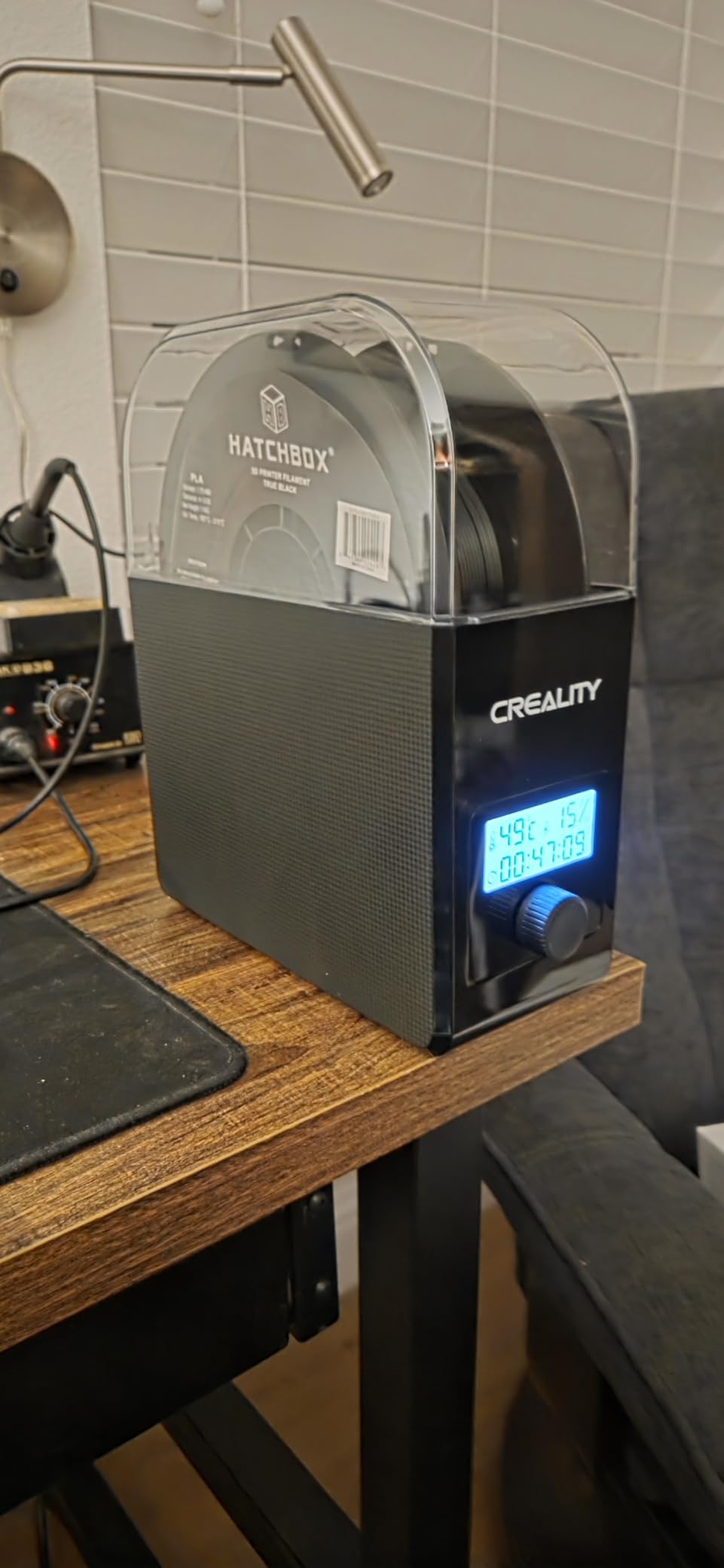 Creality Filament Dryer Box Pro, Upgraded 360° Heating with Fan, Dust & Moisture-Proof Storage, 3D Printer Filament Spool Holder, Dehydrator for 1.75mm/2.85mm PLA PETG ABS TPU customer photo 1