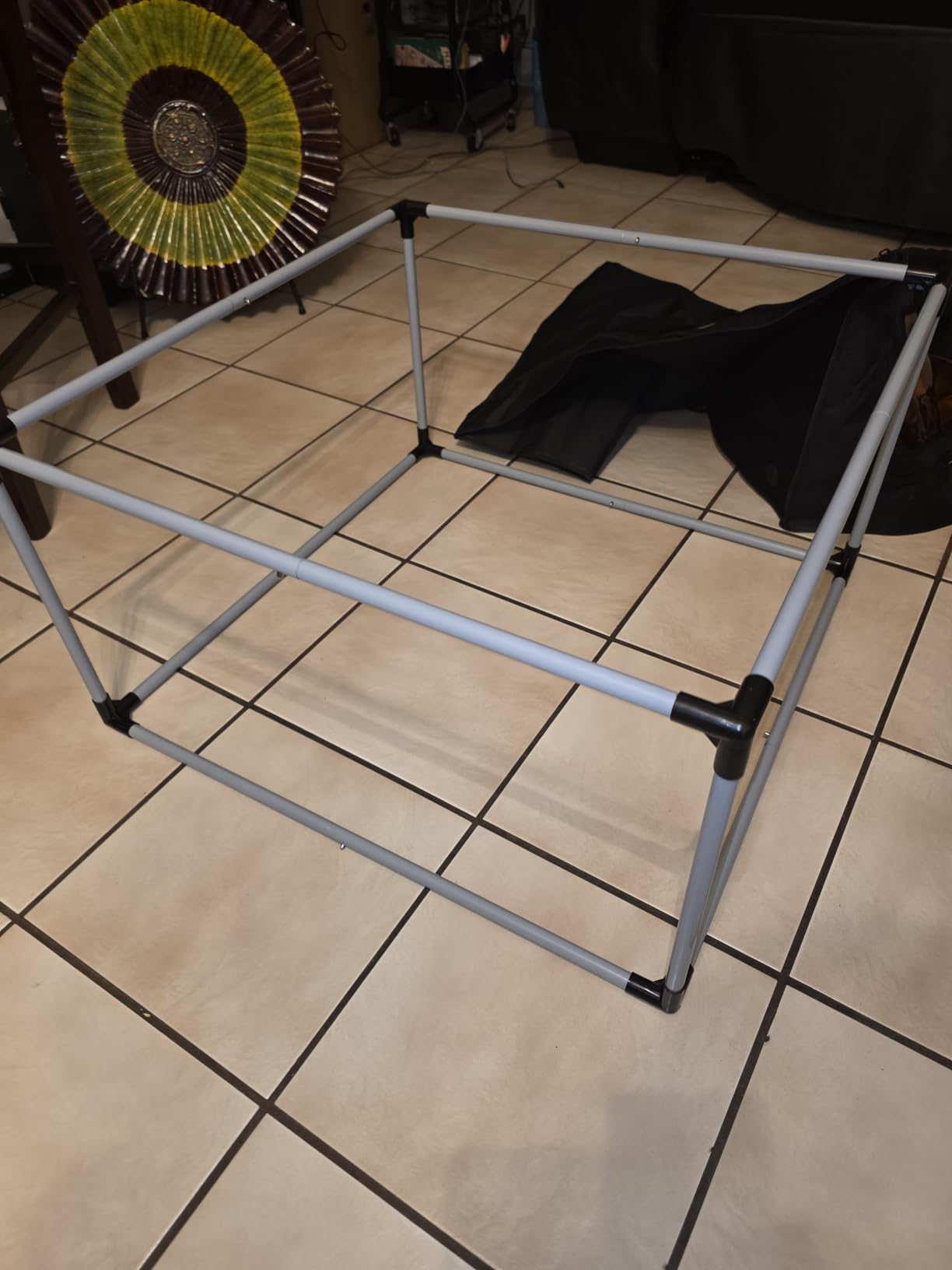 Creality Laser Engraver Cover V2.0 Fireproof and Dustproof Protective Enclosure with Exhaust Fan 4000RPM Pipe for Most Laser Cutter, Insulates Against Smoke, Odor and Noise Eye Protection720x720x400mm customer photo 1