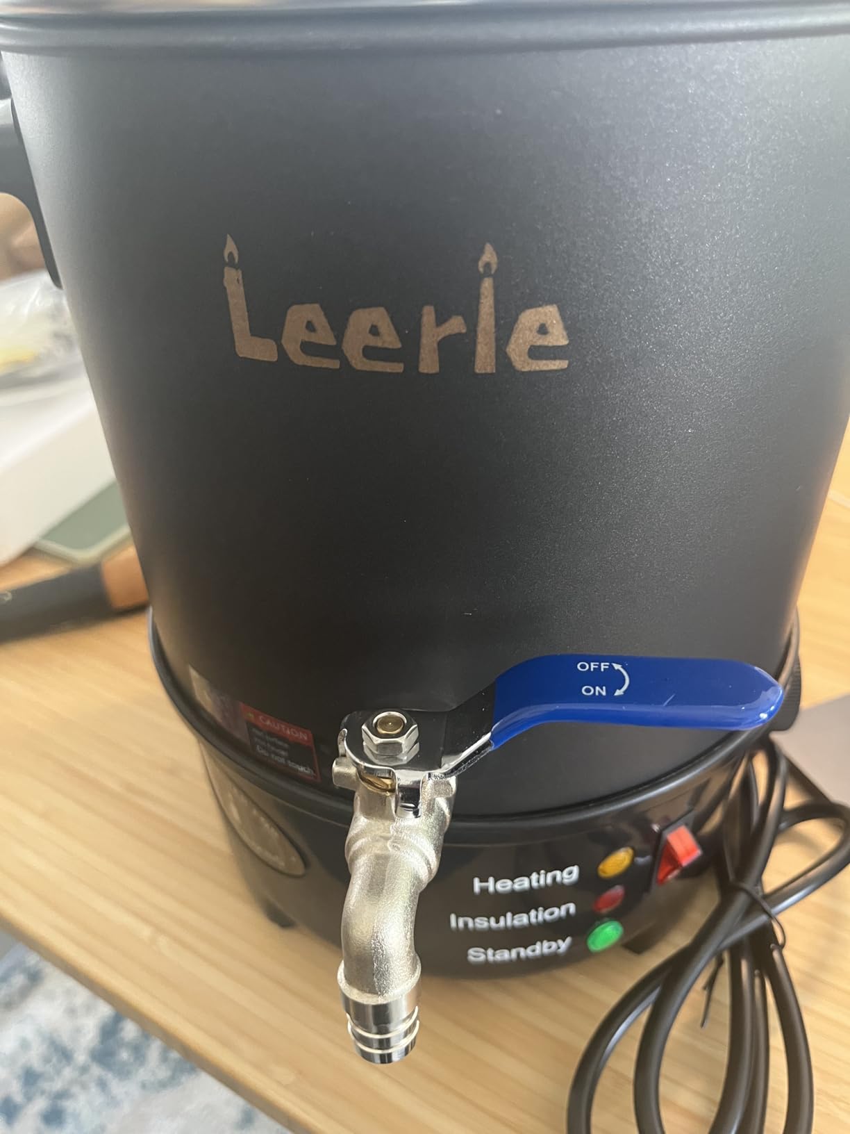Leerie 10Lbs Wax Melter for Candle Making - L5 Candle Wax Melting Pot with Heating Core Brass Spout & Temp Control for DIY Home Business Candle Maker for Candle Making Supplies (L5-US-110V) customer photo 1