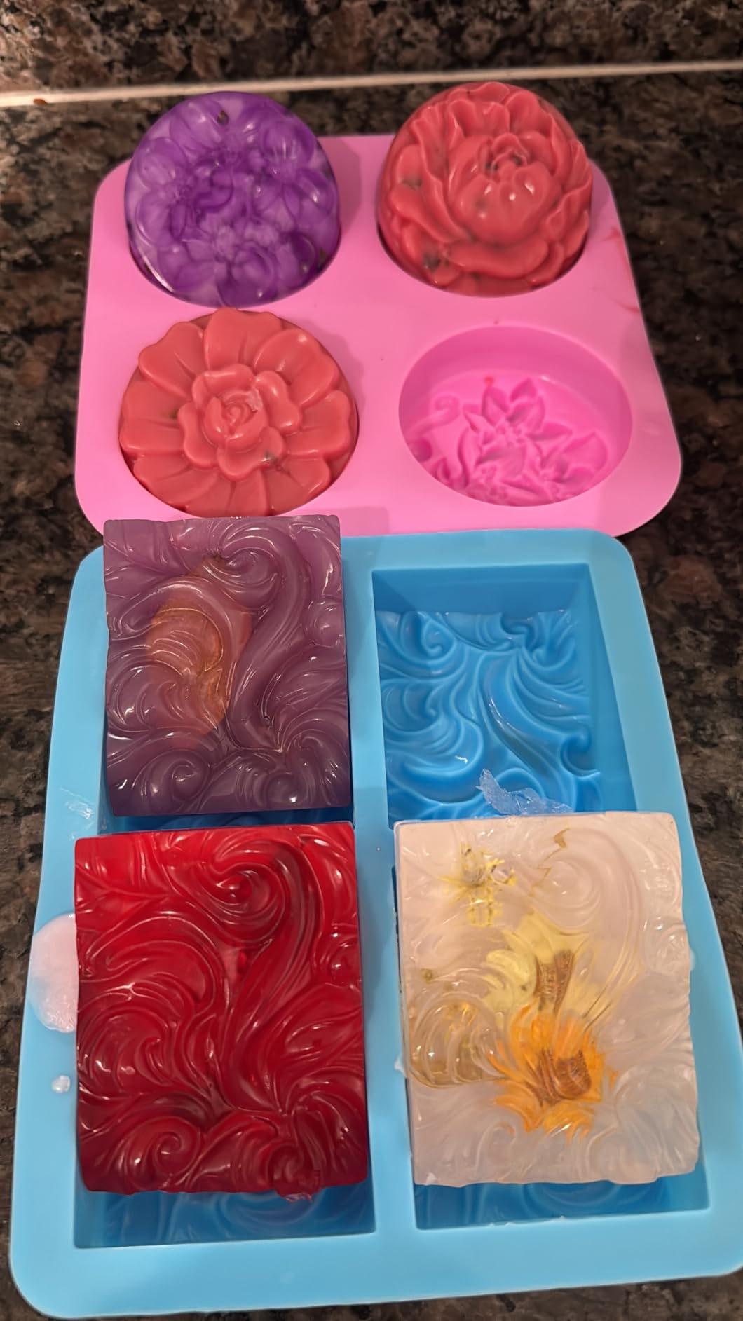 Illumive Soap Making Kit - Glycerin & Shea Butter Soap Base, Soap Molds, Dried Flowers, Fragrances, Dye - DIY Craft Kit for Adults & Kids customer photo 2