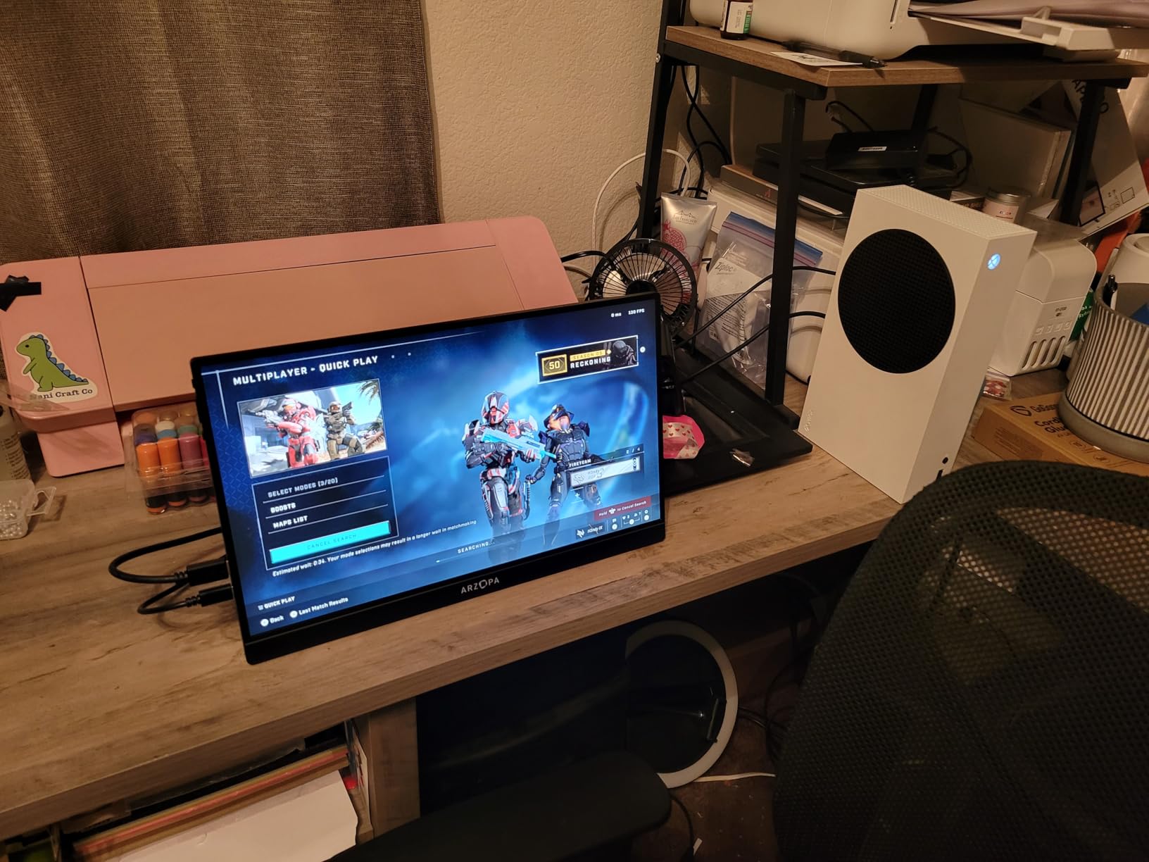 ARZOPA 16.1'' 144Hz Portable Gaming Monitor, 106% sRGB 1080P FHD Kickstand Portable Monitor with HDR, Ultra Slim, Eye Care, External Second Screen for Laptop, PC, PS5, Mac, Xbox-Z1FC customer photo 1