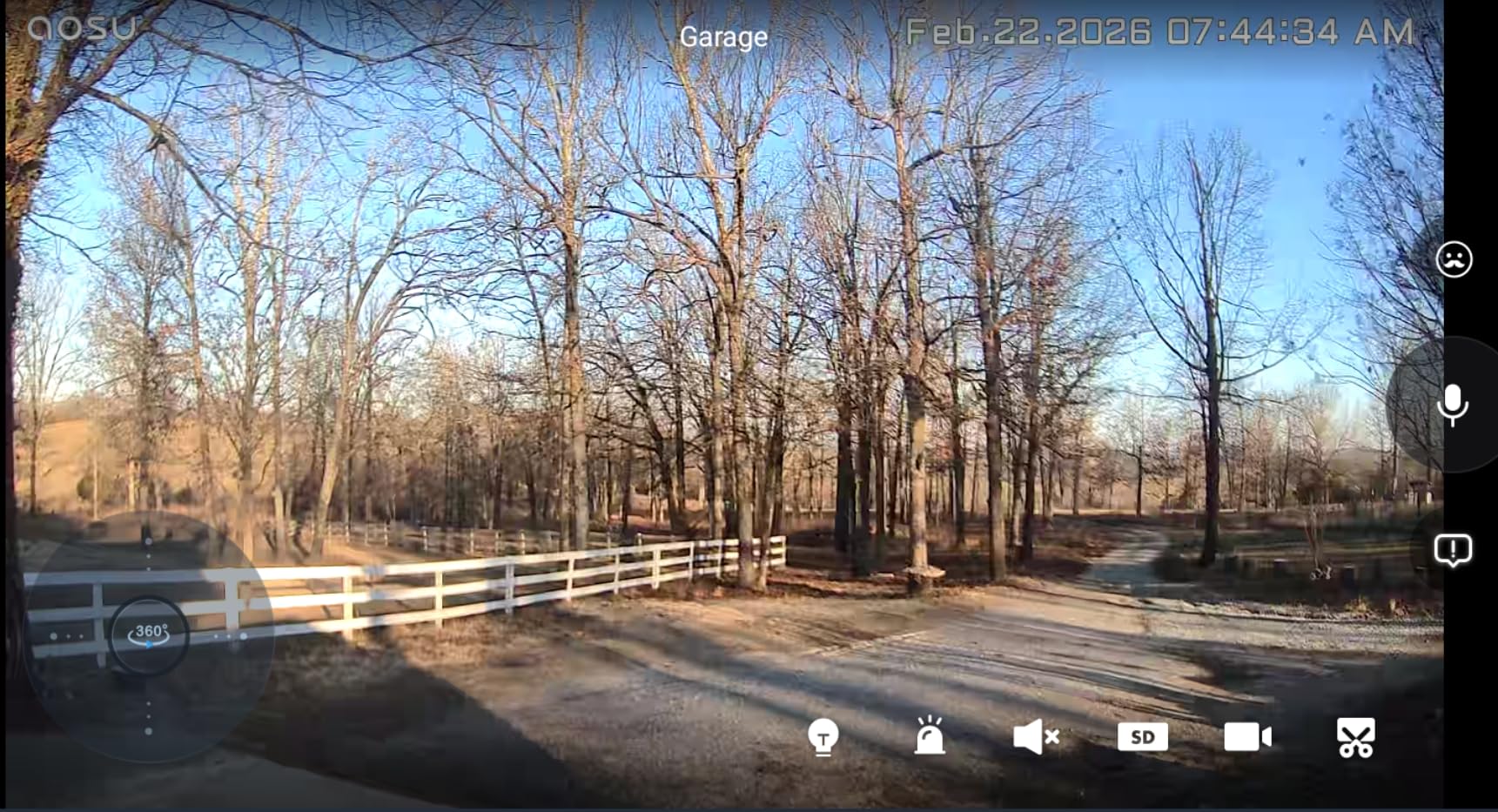 AOSU Solar Camera Security Outdoor - 100% Wire-Free Security Cameras Wireless Outdoor for Home Surveillance with Fixed Solar Panel, 360° Panoramic View, Human Auto Tracking, 2K Color Night Vision customer photo 1