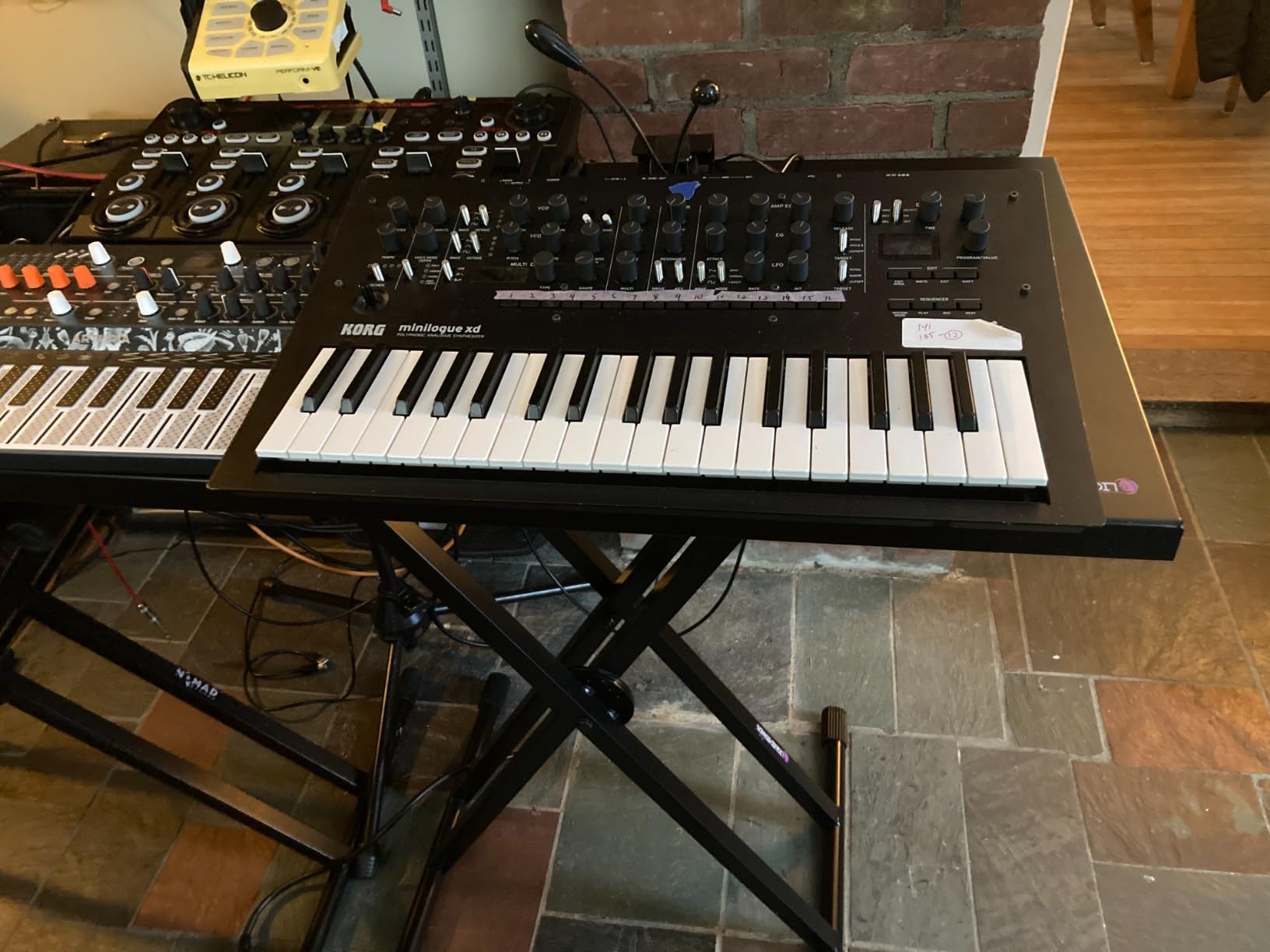 Liquid Stands Expandable DJ Table Stand Portable Audio Mixer Stand - DJ Stand for Laptop & Controller - Midi Keyboard Stand & Synth Stand - DJ Booth Portable X Style Keyboard Stand & Tabletop DJ Desk customer photo 2