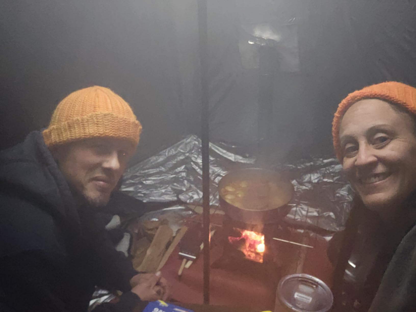 Hot Tent Stove,AVOFOREST Wood Burning Stove,Small Wood Stove with 7 Stainless Chimney Pipes for Outdoor Heating & Cooking, Ice Fishing, Hunting customer photo 2