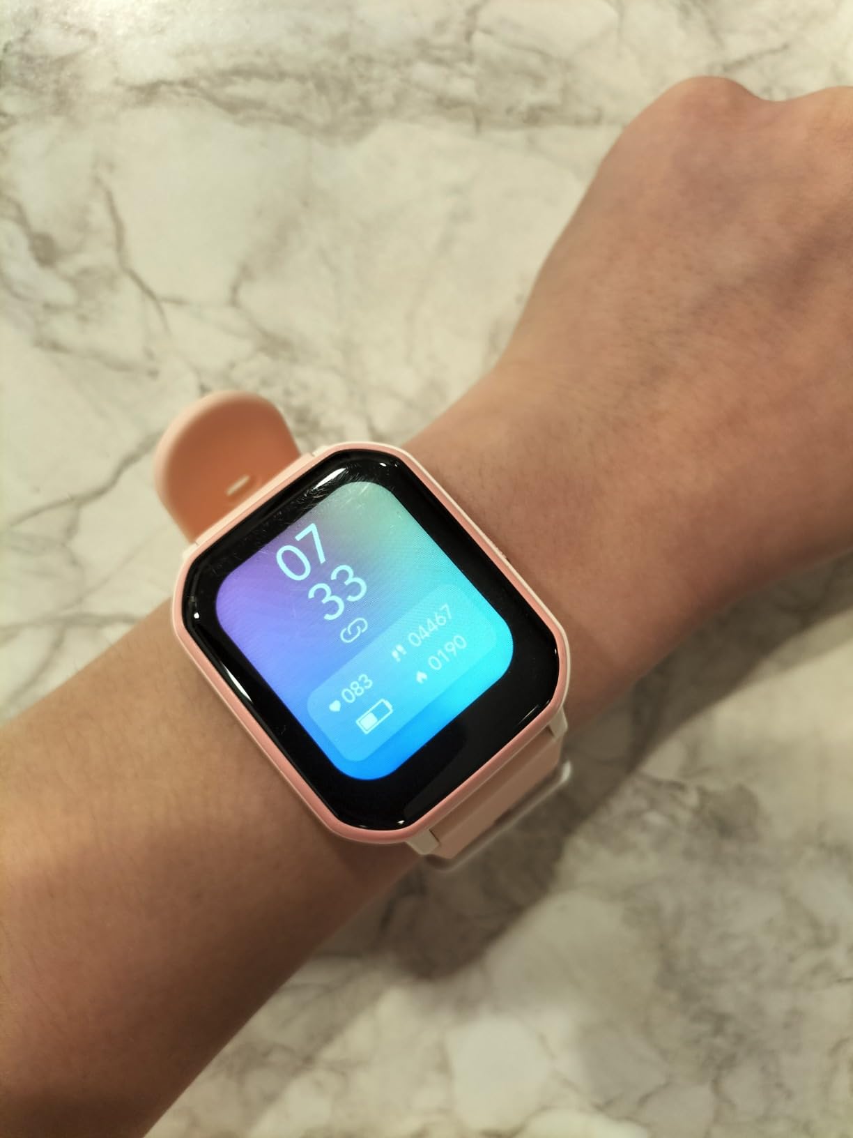 Kids Smart Watch for Girls,IP68 Waterproof Kids Fitness Tracker Watch with 1.5 Inch DIY Face,Heart Rate Sleep Monitor,19 Sport Modes,Calories Counter,Alarm Clock,Great Gifts for Children 6+ (PInk) customer photo 1