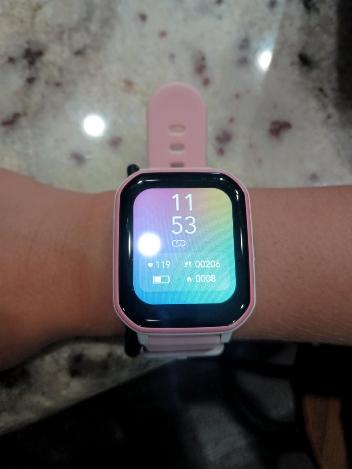 Kids Smart Watch for Girls,IP68 Waterproof Kids Fitness Tracker Watch with 1.5 Inch DIY Face,Heart Rate Sleep Monitor,19 Sport Modes,Calories Counter,Alarm Clock,Great Gifts for Children 6+ (PInk) customer photo 2