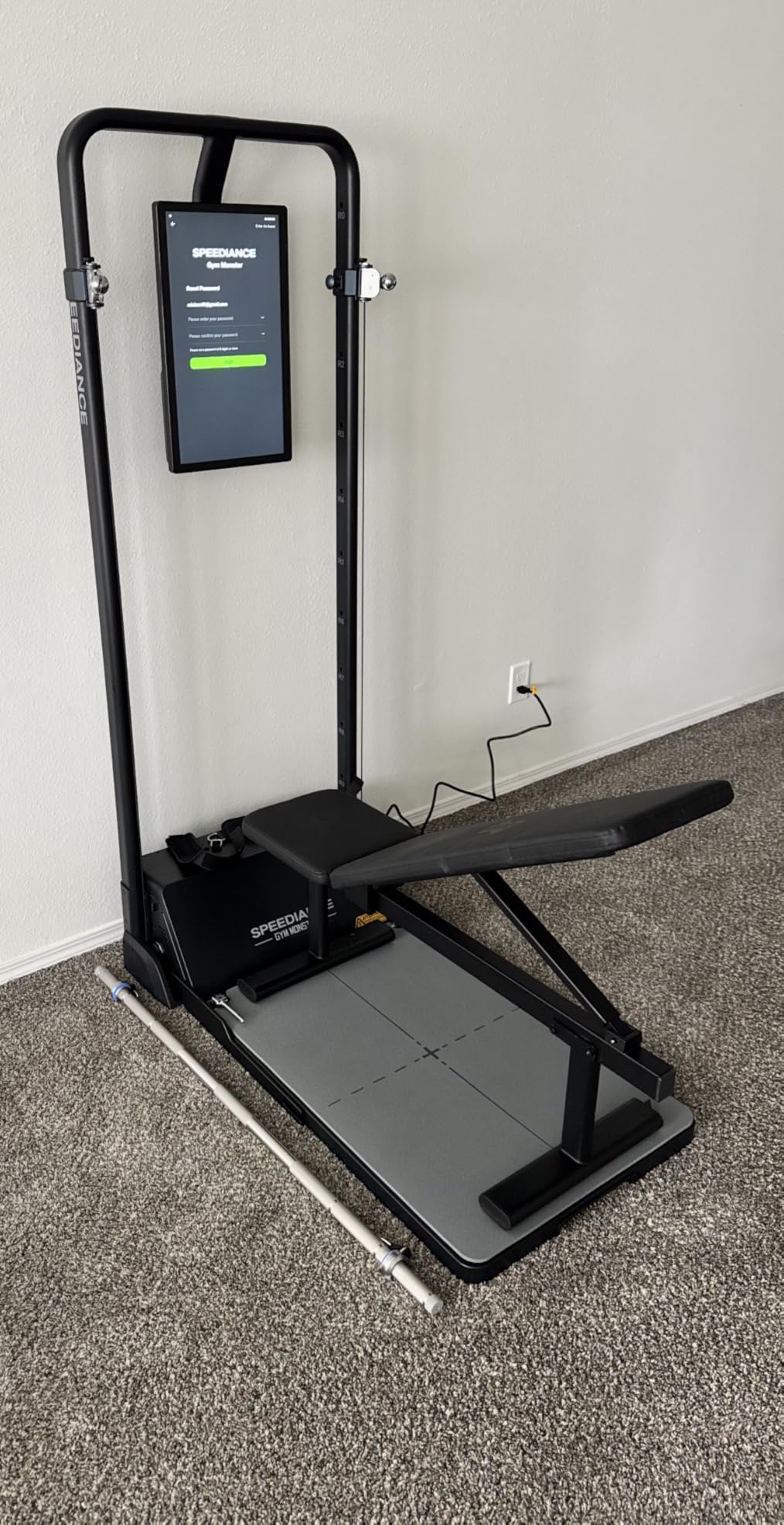 Speediance Gym Monster Smart Home Gym, Multifunctional Strength Training Machine, Smith Machine Power Cage Workout Station, Squat Rack Cable Machine, Full Body Fitness Equipment for Home Workout customer photo 2