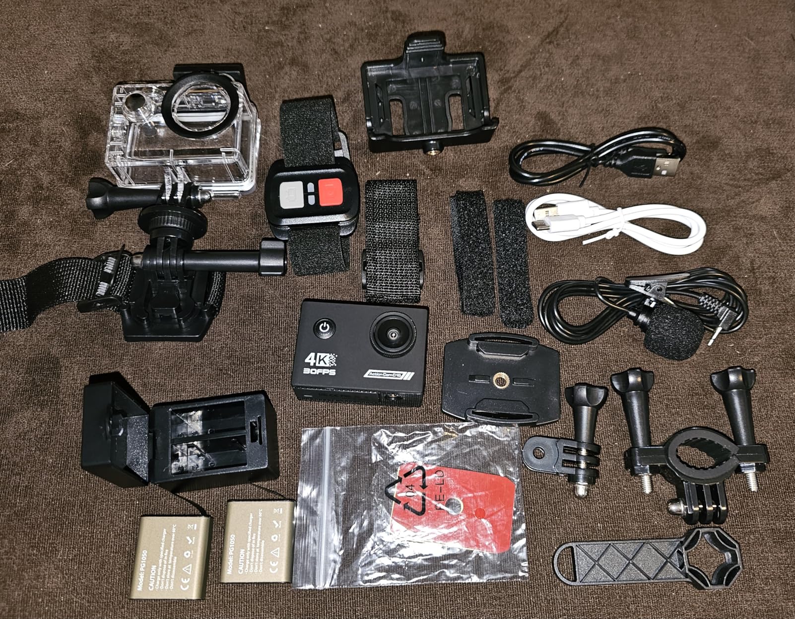 Action Camera 4K30fps with 64G SD Card,HD Waterproof Camera 131ft Underwater Cameras 20MP Pre-recording WiFi Camera 170° Remote Control Sports Cameras with 2 Batteries Helmet Mount Accessories Kits customer photo 1