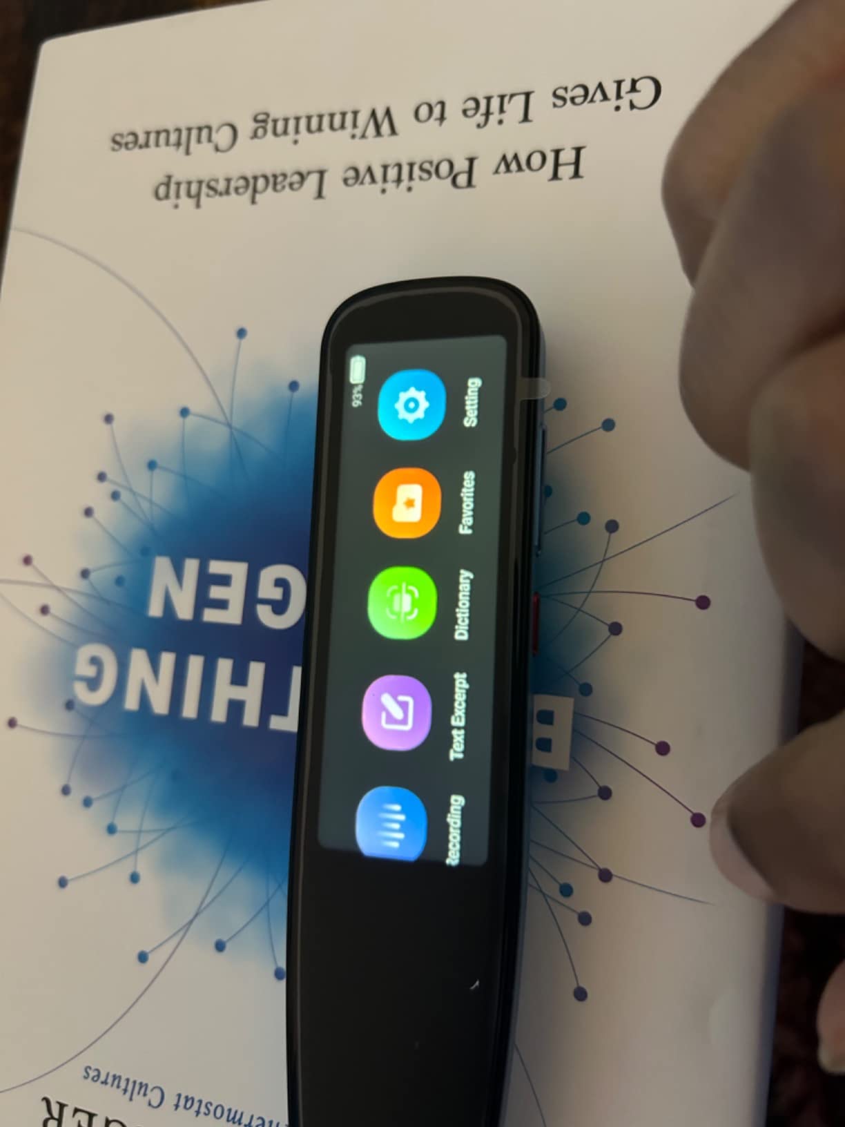 NEWYES AI Pen, Reading Pen for Dyslexia Scan Reader Pen 4 Text to Speech Device Translator Pen, Photo Translation OCR 16GB Bluetooth Pen Scanner for Students Adults (Blue) (3.99