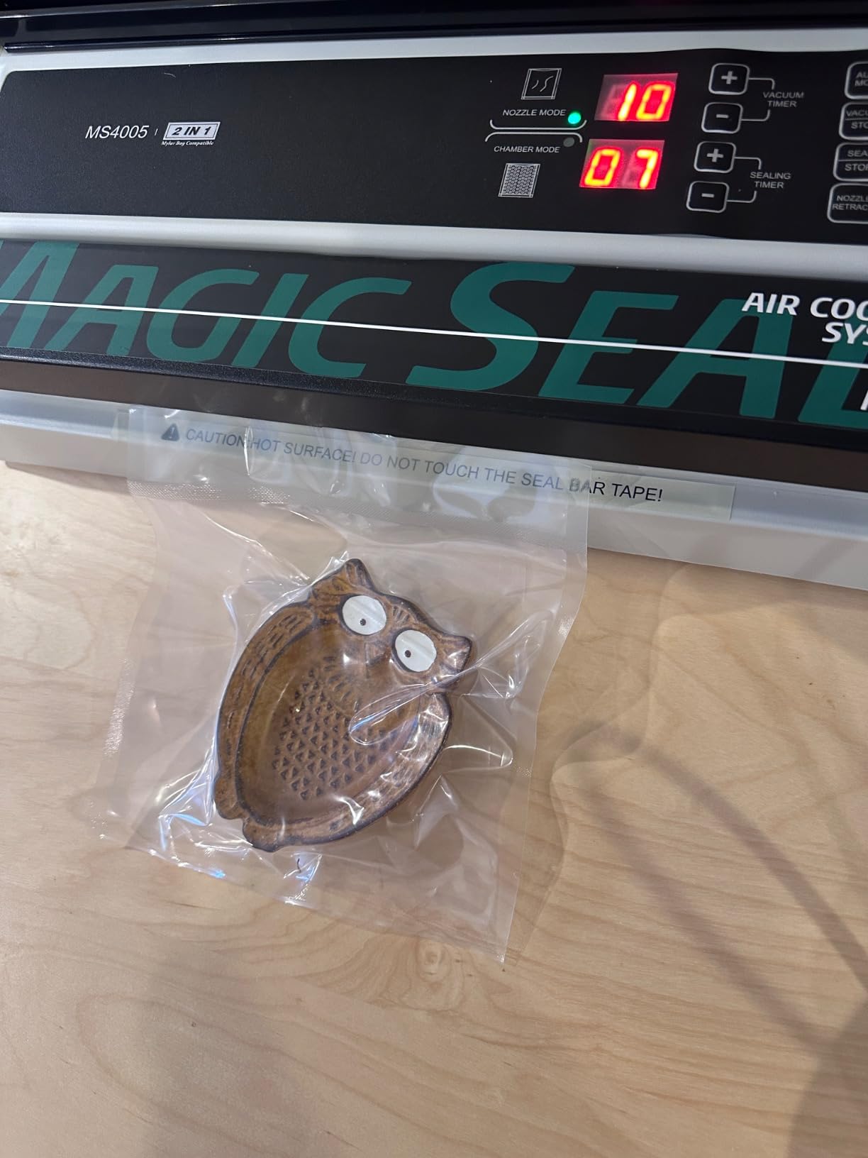 MAGIC SEAL 16'' Commercial Vacuum Sealer Machine, Meat Sealer Vacuum Packing Machine with Double Pump and Auto Cooling System, Sealing and Vacuum Time Control, Compatible with Mylar Bags customer photo 1