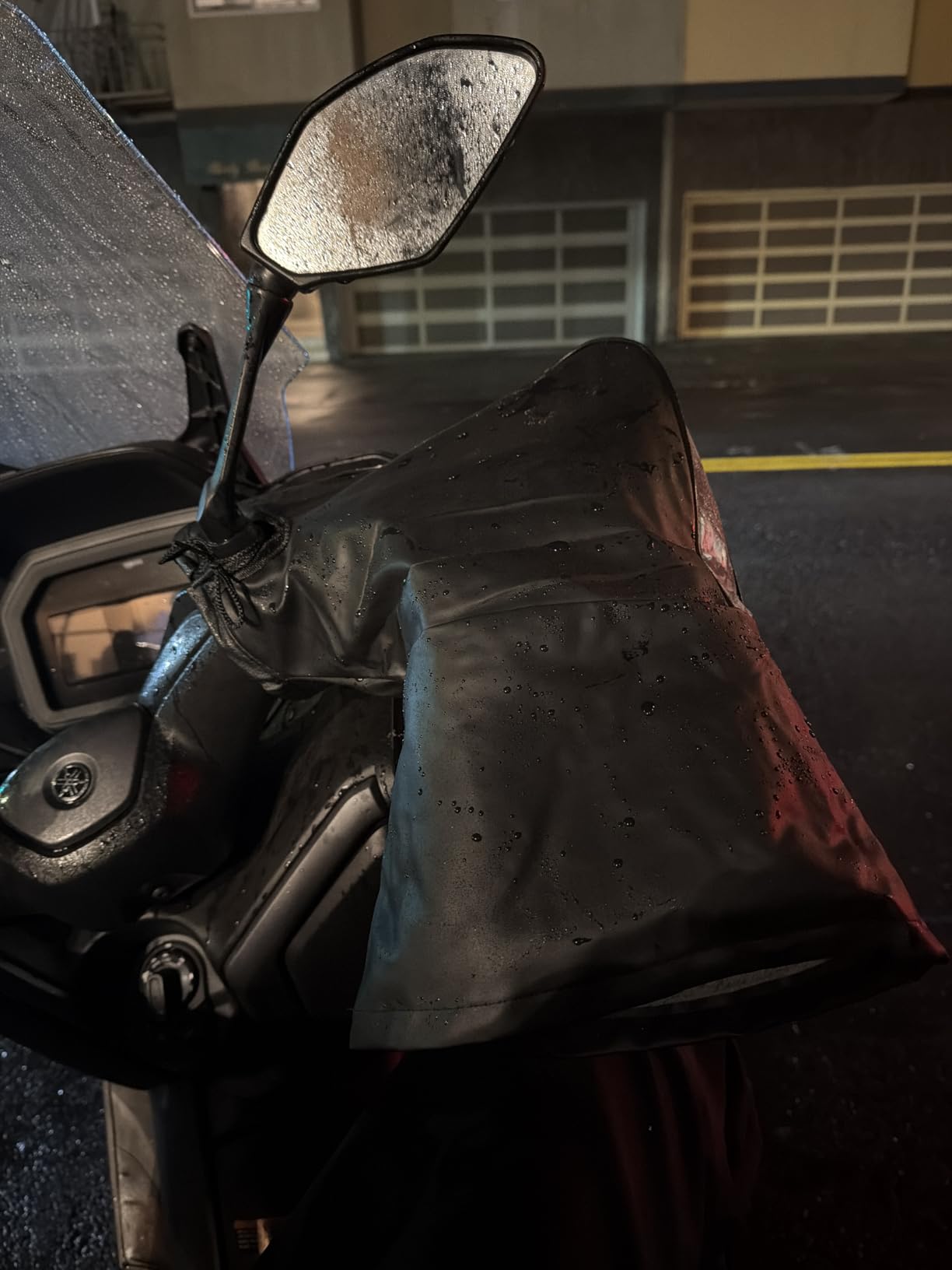 SIQITECHNO Motorcycle Handlebar Gloves Windproof Waterproof Winter Cycling Mittens Universal Motorbike Hands Warmer Snowmobile Scooter ATV Motorbike Handle Grip Thermal E-bike Handlebar Muff Gauntlets customer photo 1