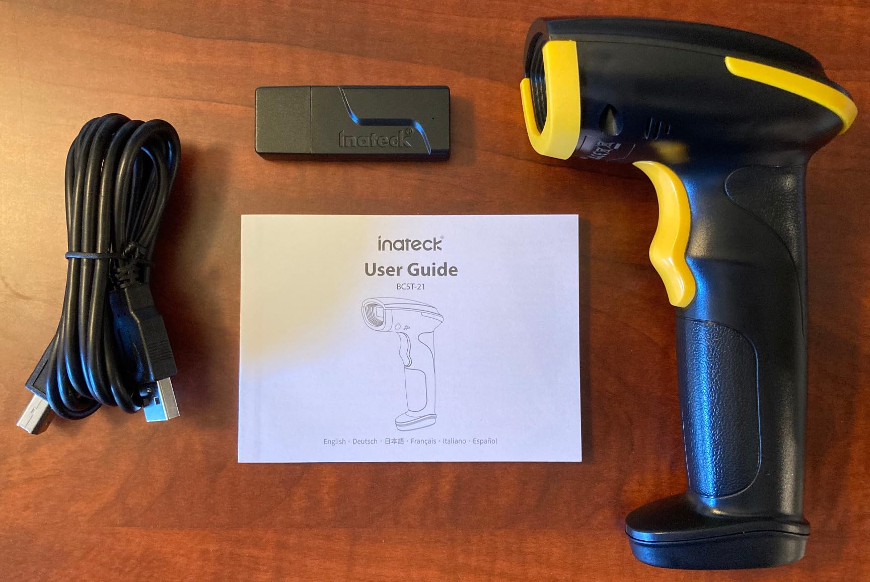 Inateck Wireless Barcode Scanner, Bluetooth Bar Code Scanner, 1D USB Barcode Reader Handheld, 2000mAh Battery 1 Charge 3 Months, Scanner Barcode with APP and SDK customer photo 1