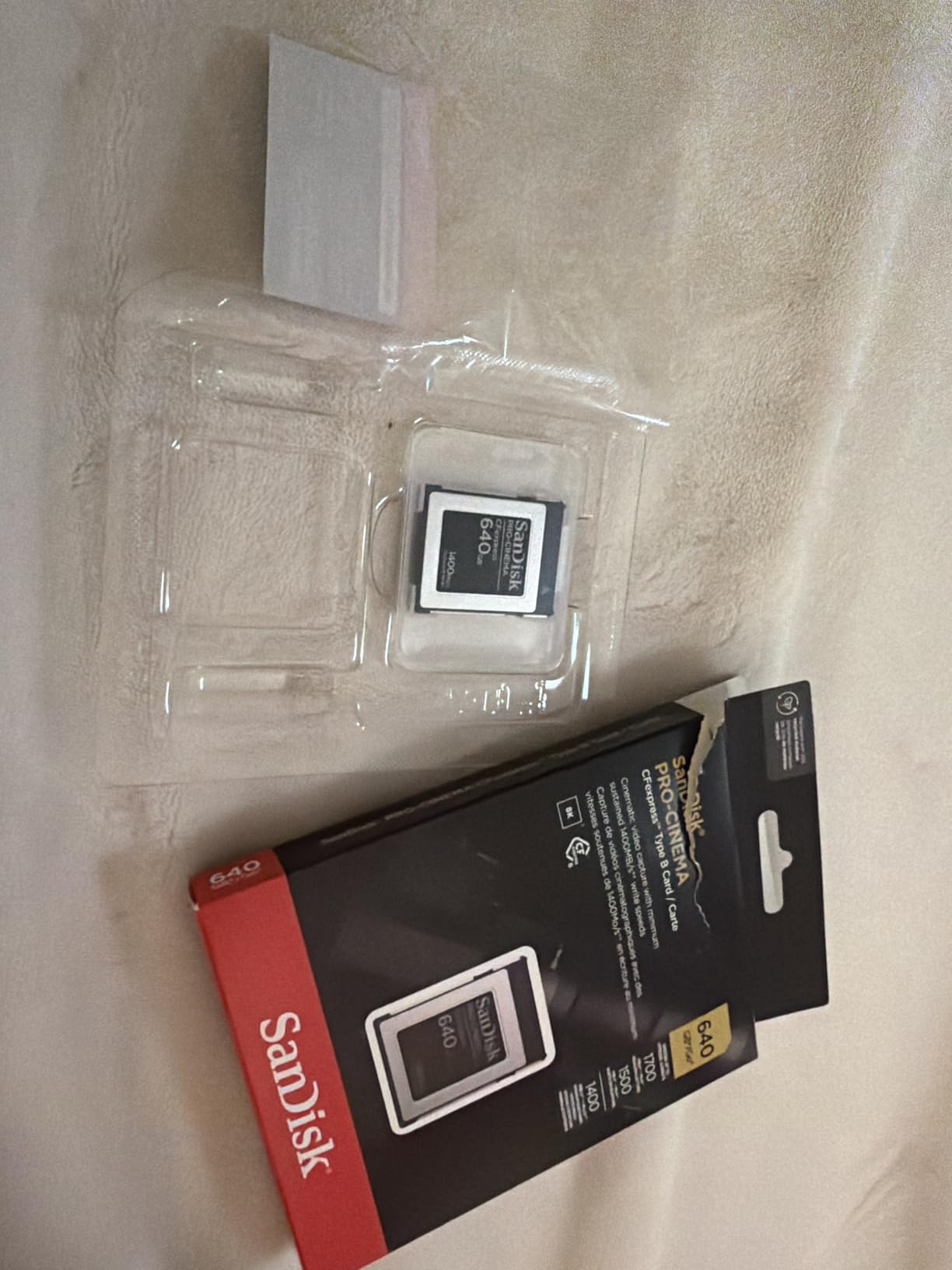 SanDisk 320GB PRO-Cinema CFexpress Type B - Up to 1700MB/s Read Speeds, 8K Video Capture, CFexpress Type B Card - SDCFEC-320G-GN4NN customer photo 2