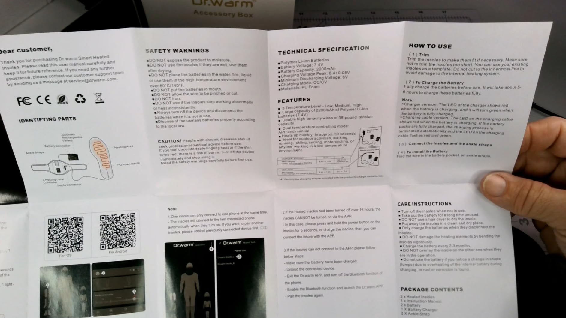 Dr.warm Rechargeable Heated Insoles, APP Remote Control Thermal Electric Insoles Battery Powered Foot Warmers for Men Women Outdoor Hunting Fishing Camping customer photo 2