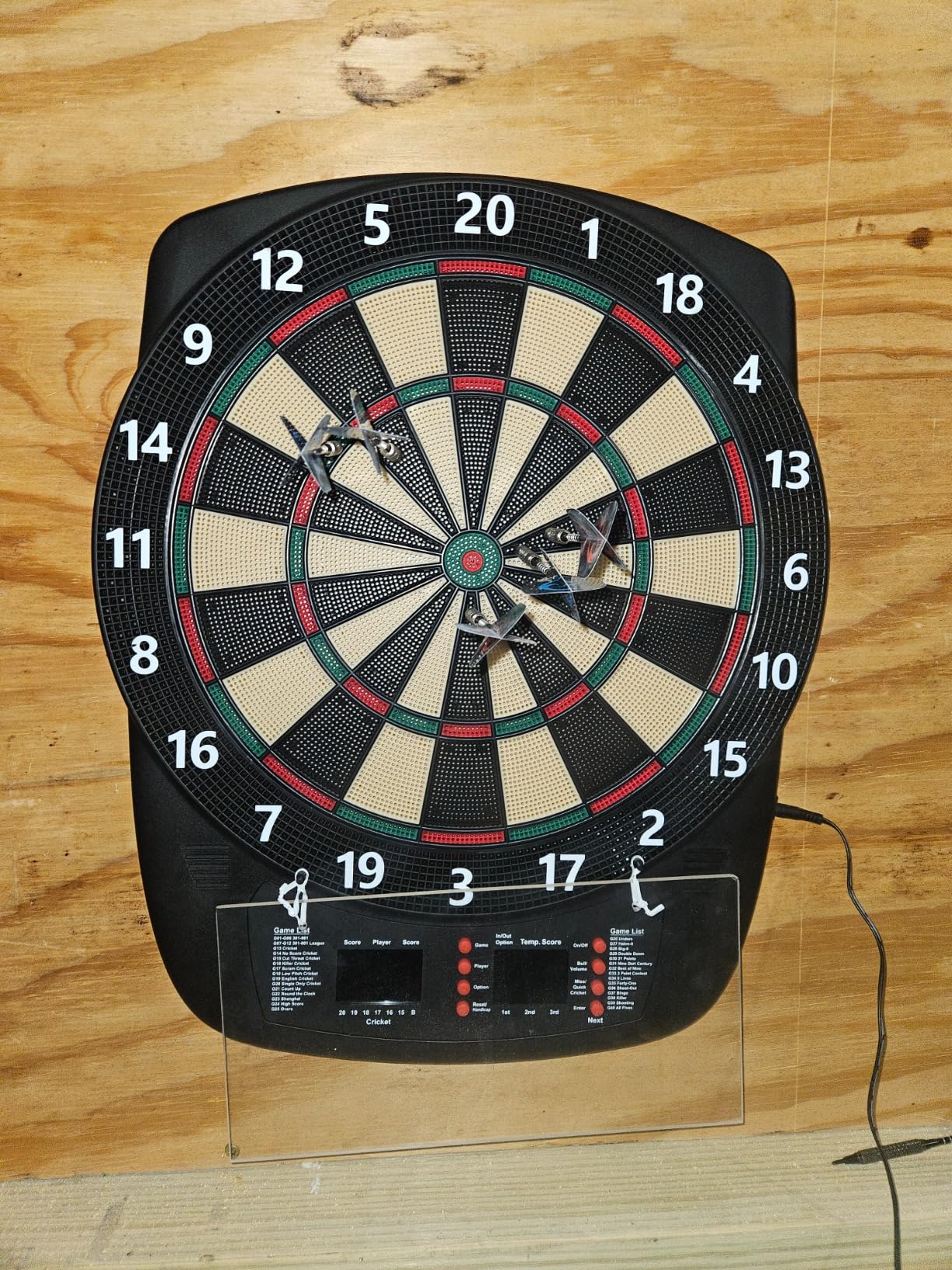 Electronic Dart Board, Soft Tip Dartboard Set 40 Games, 427 Variants Digital Electric Dart Boards with Colorful LED, 6 Darts, 100 Tips, Power Adapter customer photo 2