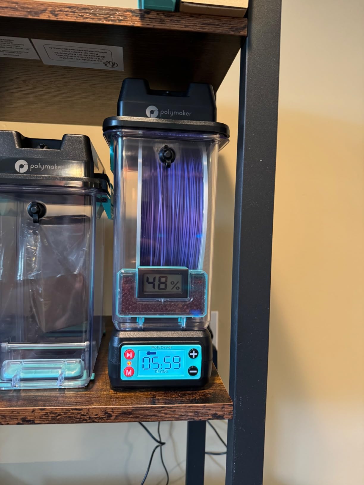 Polymaker 3D Printing Filament Storage Box - PolyDryer Box for Continuous Filament Sealing and Protection, 3D Printer Filament Holder Compatible with PA Nylon, PLA, PVB, PETG, ABS, TPU 1.75mm 2.85mm customer photo 2