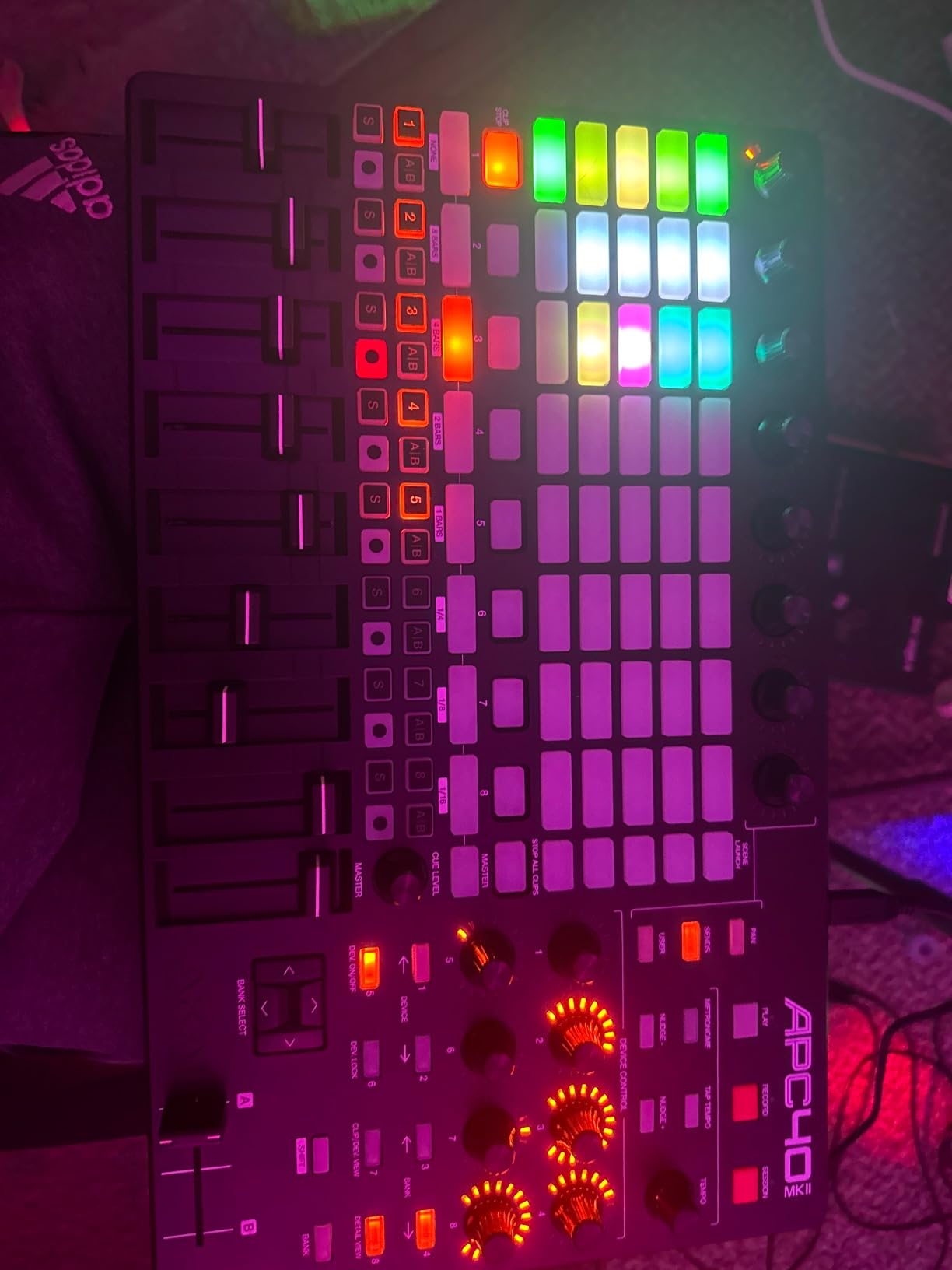 APC64 Ableton MIDI Controller with 8 Touch Strips, Step Sequencer, 64 RGB Velocity-Sensitive Pads, CV Gates, MIDI In and Out, USB-C customer photo 2