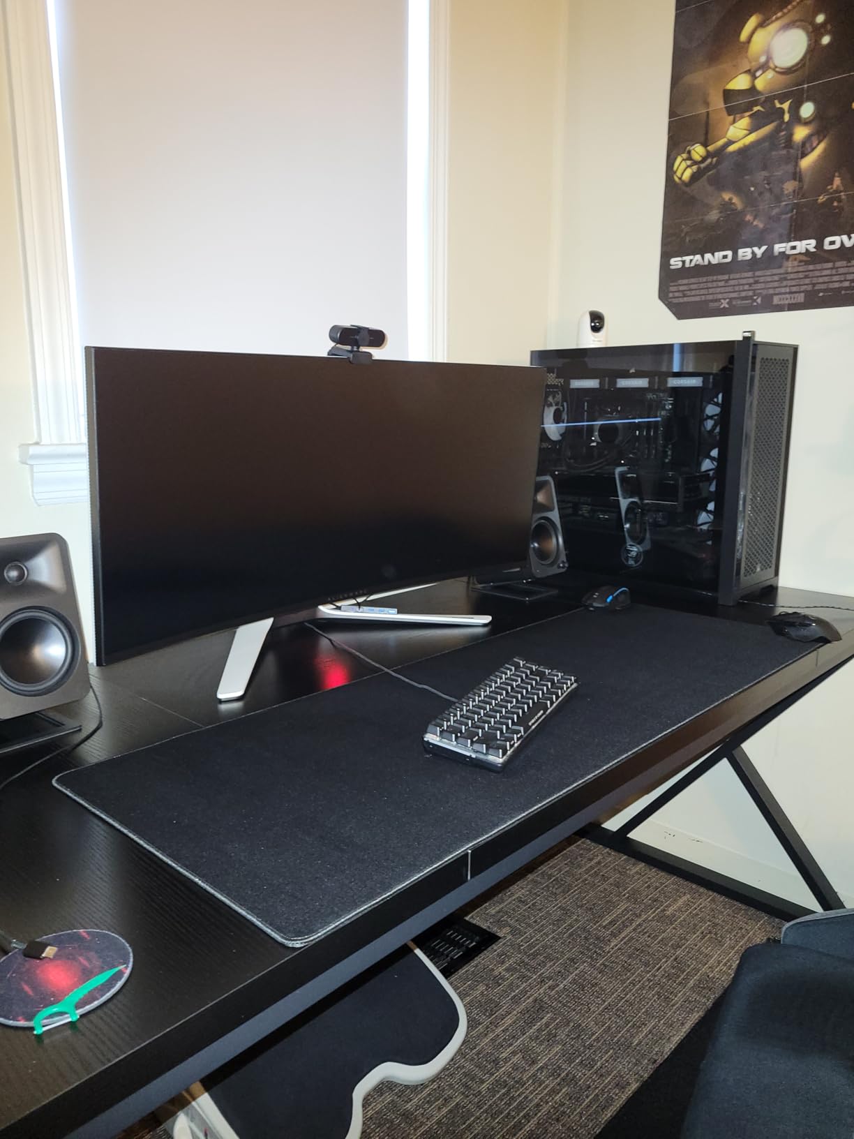 Huge 46x17 5mm Gaming Mouse Pad Large Mouse Pad for Desk Gaming Giant Black XXL Thick Long Extra Large Extended Big Gamer Desk Mat customer photo 2