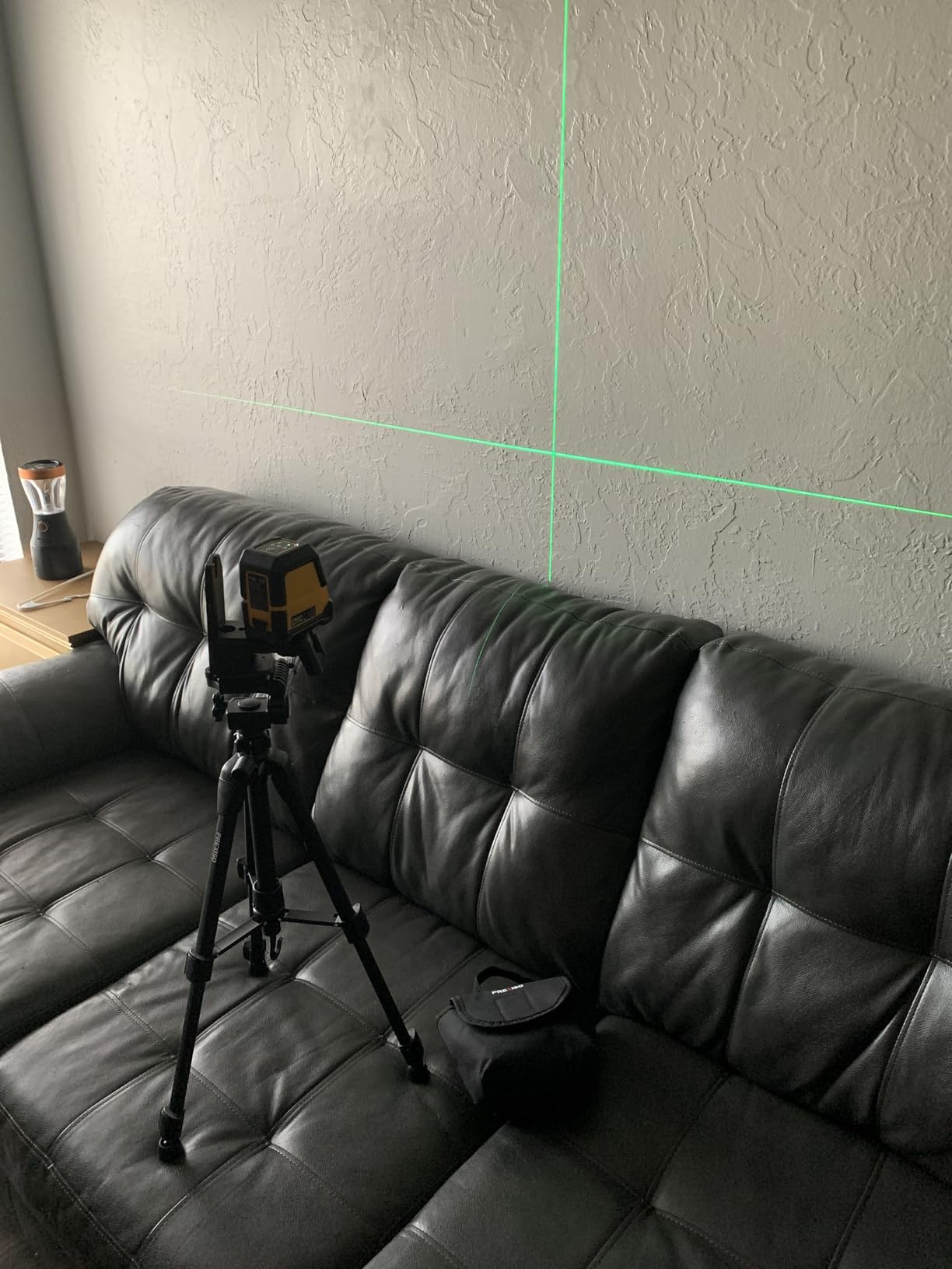 PREXISO Laser Level with Tripod - 100Ft Rechargeable Dual Modules Line Laser, Self Leveling Wide Angle Cross Leveler Tool for Construction, Floor Tile Renovation with Magnetic Base, Target Plate, Bag customer photo 1