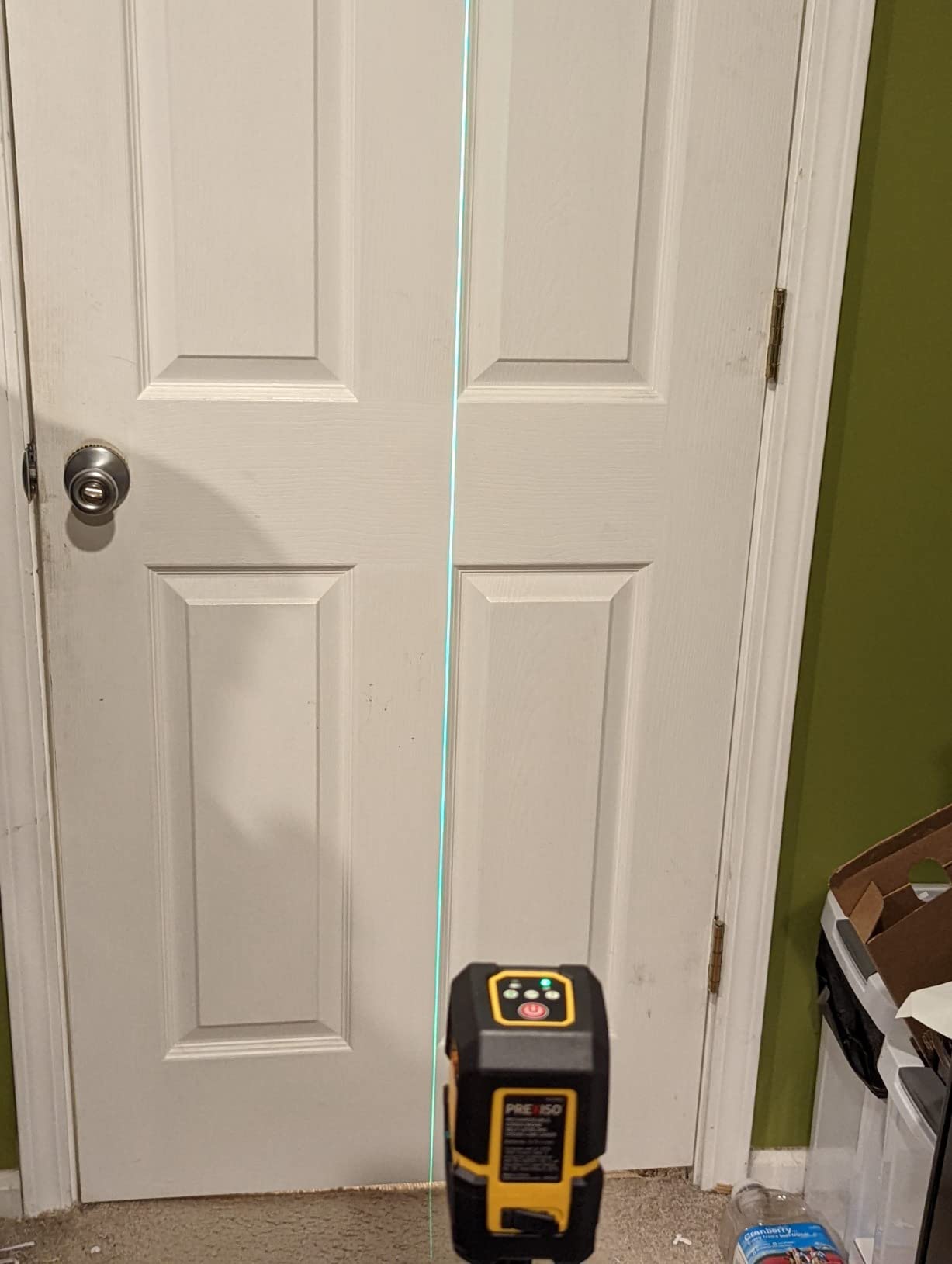 PREXISO Laser Level with Tripod - 100Ft Rechargeable Dual Modules Line Laser, Self Leveling Wide Angle Cross Leveler Tool for Construction, Floor Tile Renovation with Magnetic Base, Target Plate, Bag customer photo 2