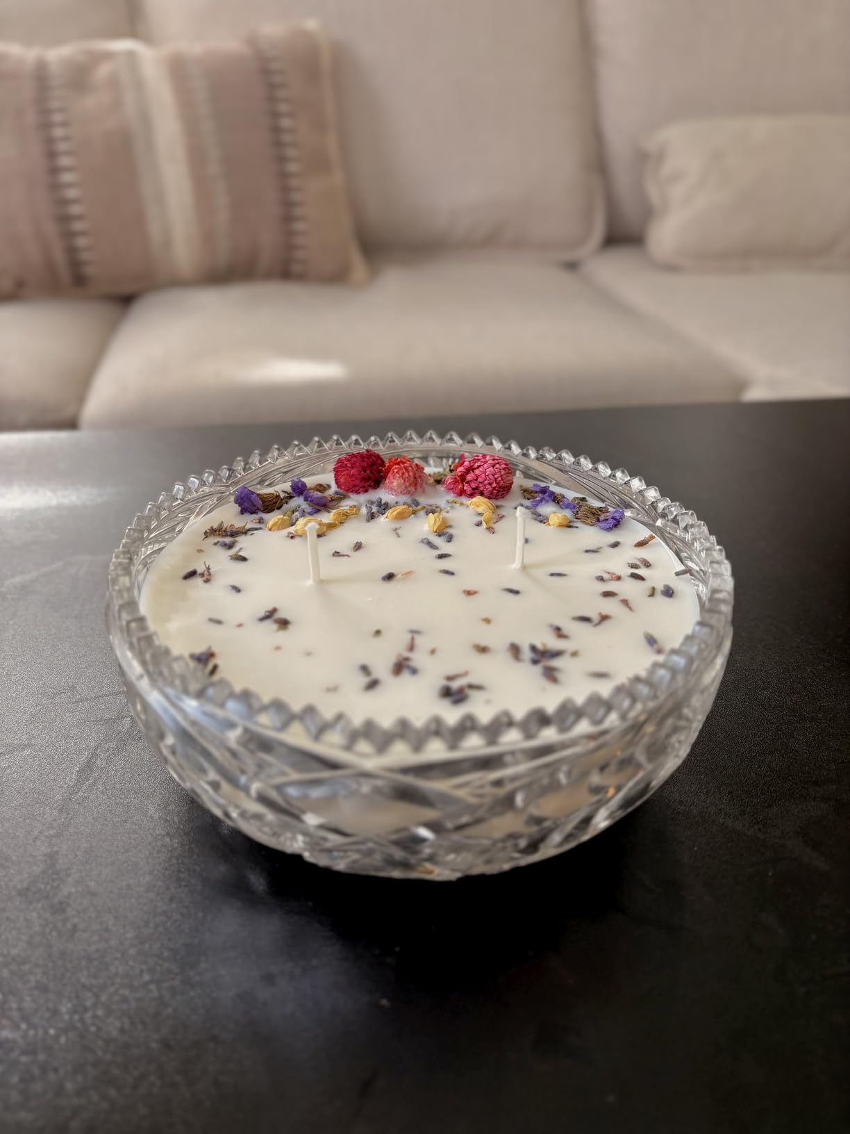 Soy Wax Candle Making Kit Supplies With Wax Melter, Natural Candle Wax For Candle Making, DIY Art&Crafts Kit for Adults,Beginner, Including 2lbs Soy Wax Flakes, Electric Stove,CandleWick,Melting Pot customer photo 1