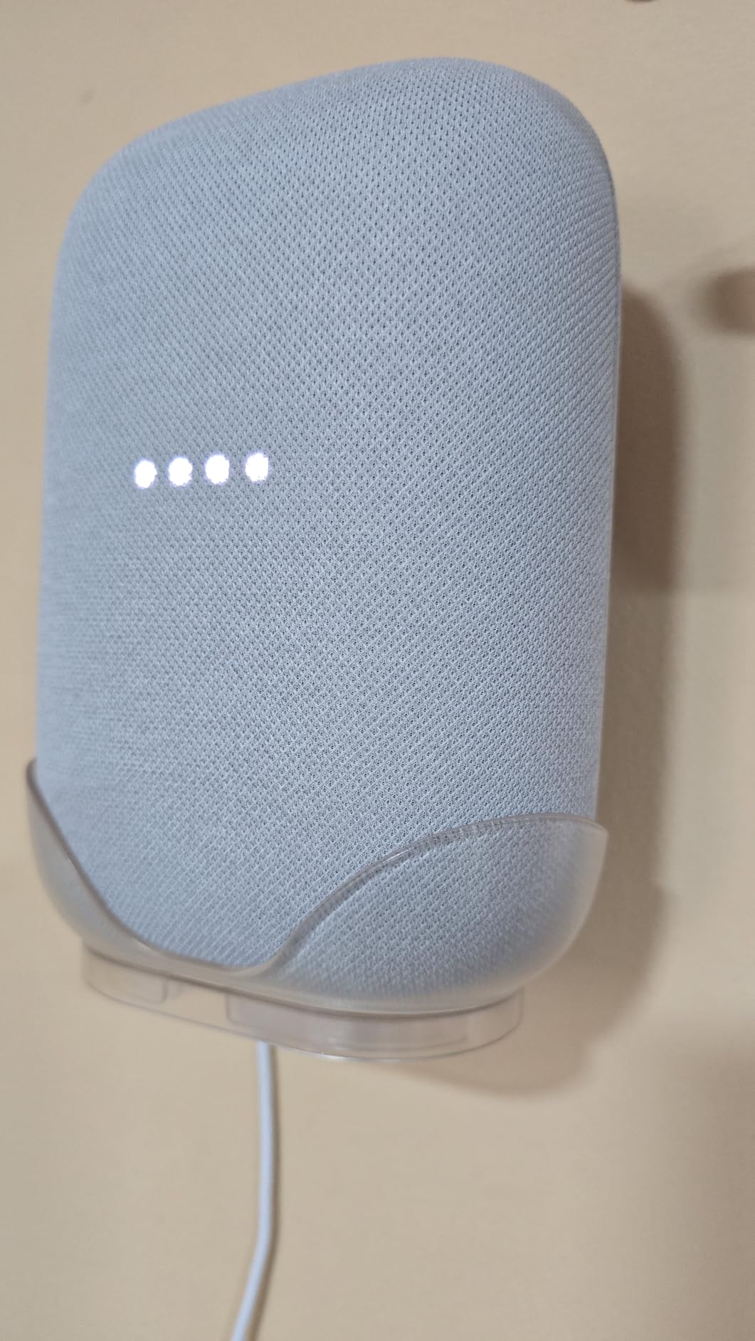 Google Audio Bluetooth Speaker with Keychain LED - Wireless Music Streaming - Chalk customer photo 2