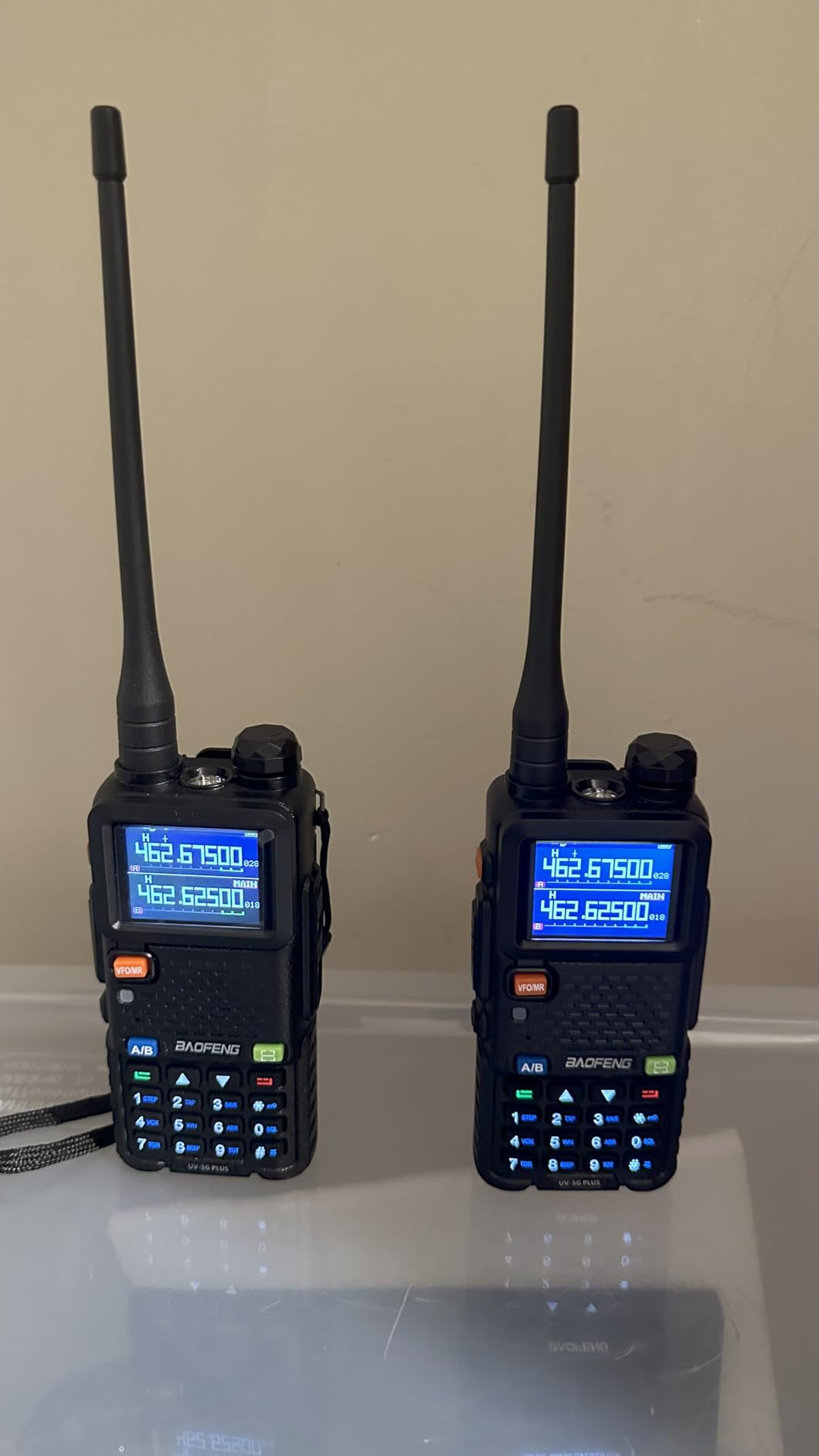 [Chirp Compatible] BAOFENG UV-5G Plus GMRS Handheld Radio, 999 Channels, 5W Long Range Rechargeable Two Way Radio with NOAA Weather Receiving, 2500mAh Battery USB-C Port, 8