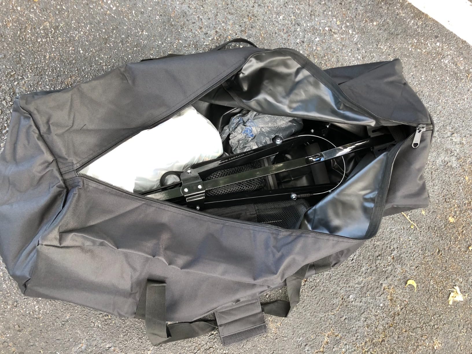 Caddytek CaddyLite 5.8 Deluxe Golf Pull Cart - Lightweight Folding 2 Wheel Golf Cart with Compact Design customer photo 2