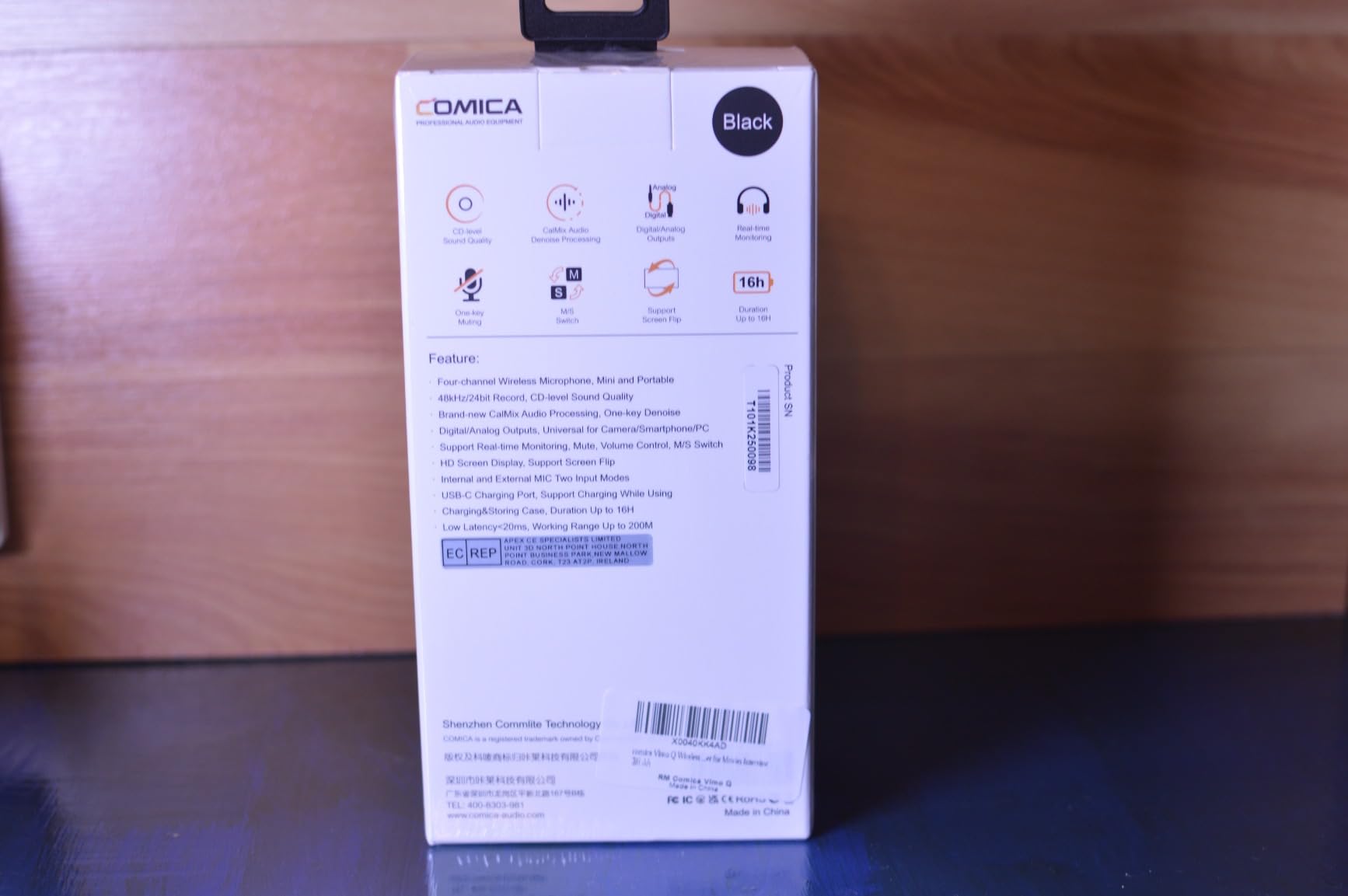 COMICA Vimo Q 4-Channel Wireless Lavalier Microphone for iPhone, Android, Camera, Lapel Microphone Wireless with 4 Audio Tracks Output, Noise Cancellation, 656ft Range, Lav Mic for Podcast, Vlogging customer photo 1