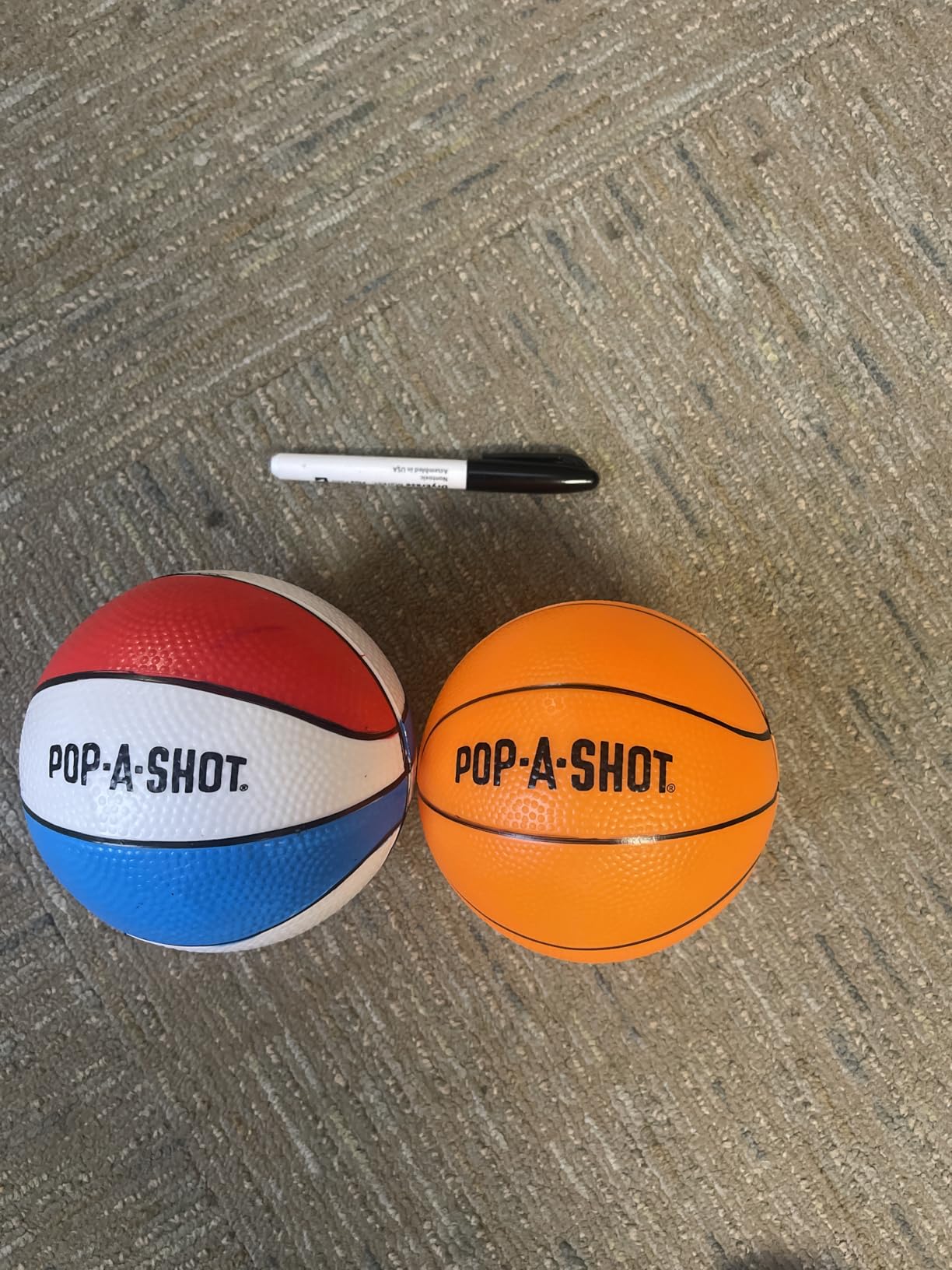 Pop-A-Shot Super Slam Over The Door Mini Basketball Hoop for Adults | 2 Included Basketballs and Pump | Built for Dunks | Breakaway Rim | Shatter Resistant Backboard | 17x12.5 Inches customer photo 1