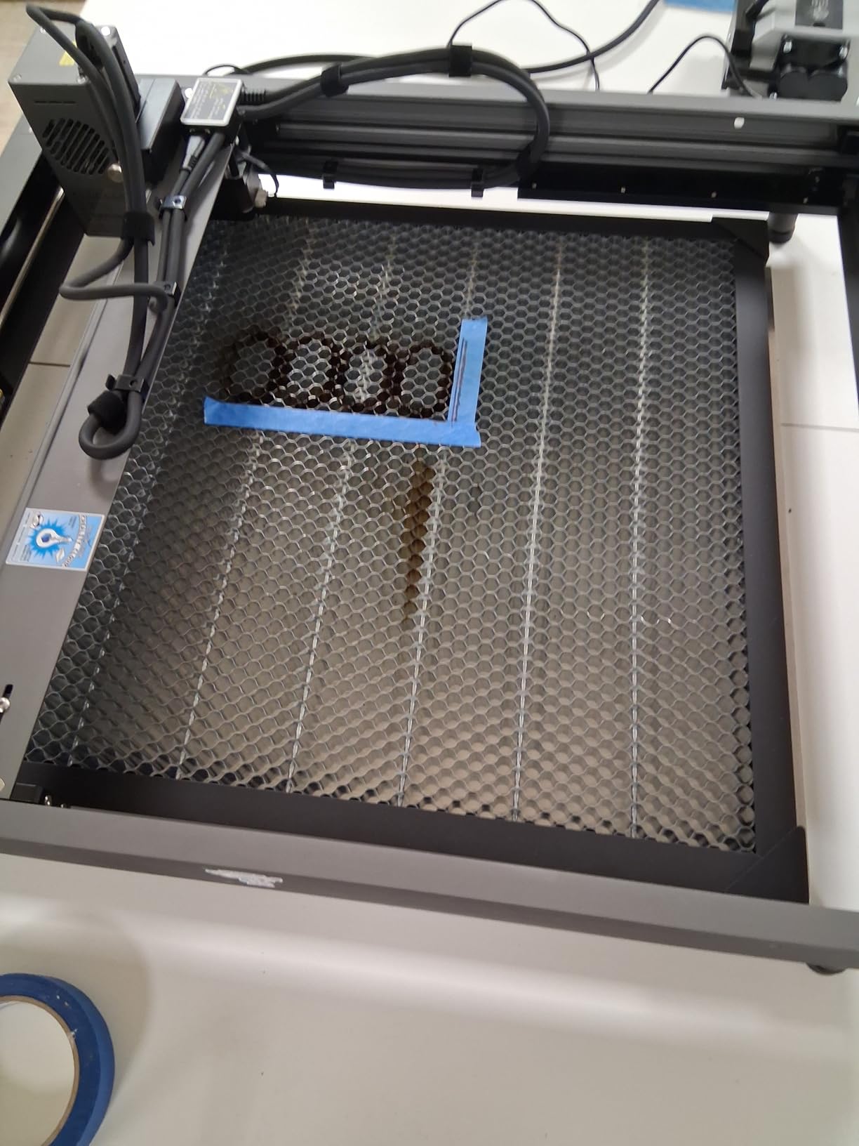 Creality Laser Engraver Enclosure 2.0, Universal Laser Engraver Protective Cover Tent, Fits for Most Laser Engraver Machine, Eye Protection, Insulates Against Noise, Fumes and Odors, 720x720x400mm customer photo 2