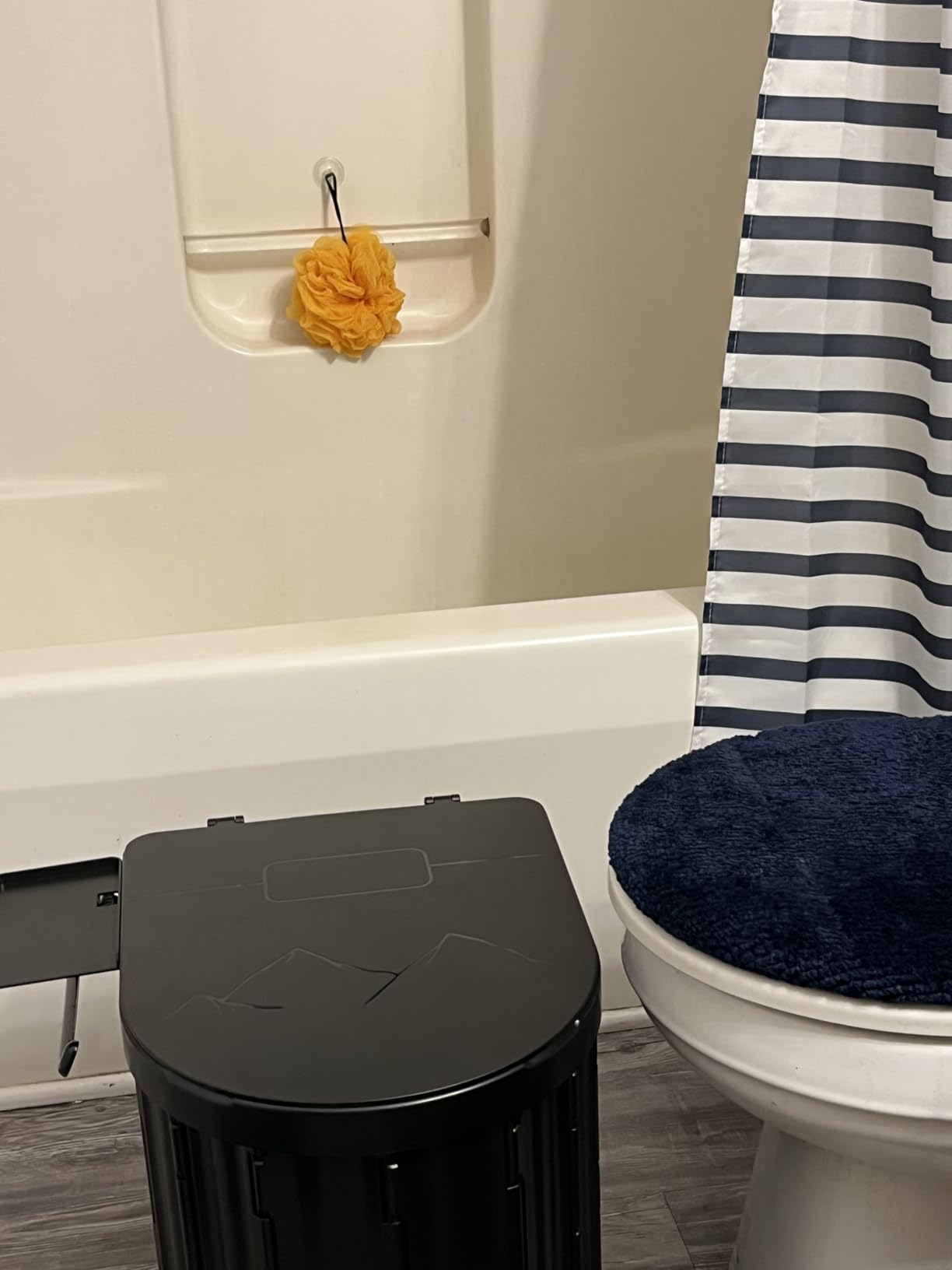 Portable Toilet, Upgraded 15'' toilet With Removable Paper Holder, Camping Toilet With A Load Capacity Of 450 Lbs, Portable Potty for Camping, Hiking, Road Trip, Car, RV, Tent, Beach, Truck Drivers customer photo 2