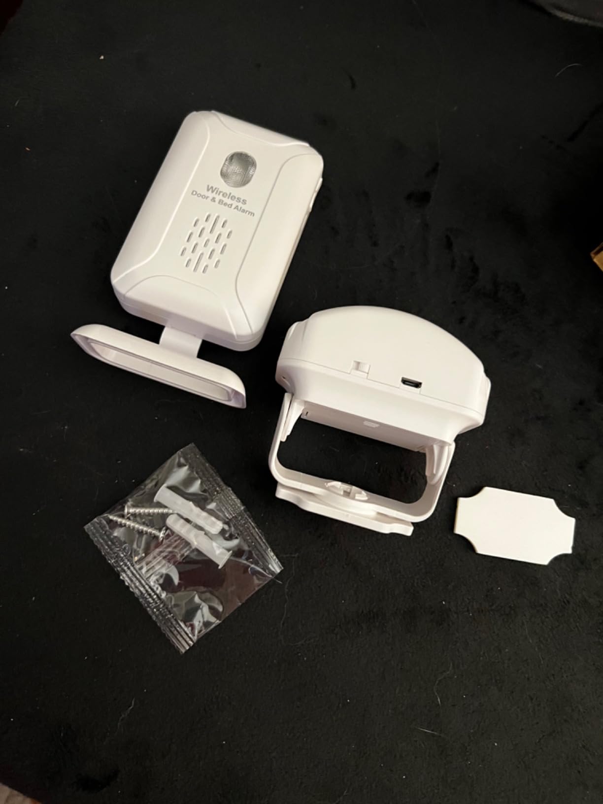 Rechargeable Door&Bed Exit Alarm for Elderly Dementia Patients,Wireless Bed Alarm for Elderly Adults,Bed Alarms and Fall Prevention for Dementia Patients with 5 Types of Reminders customer photo 1