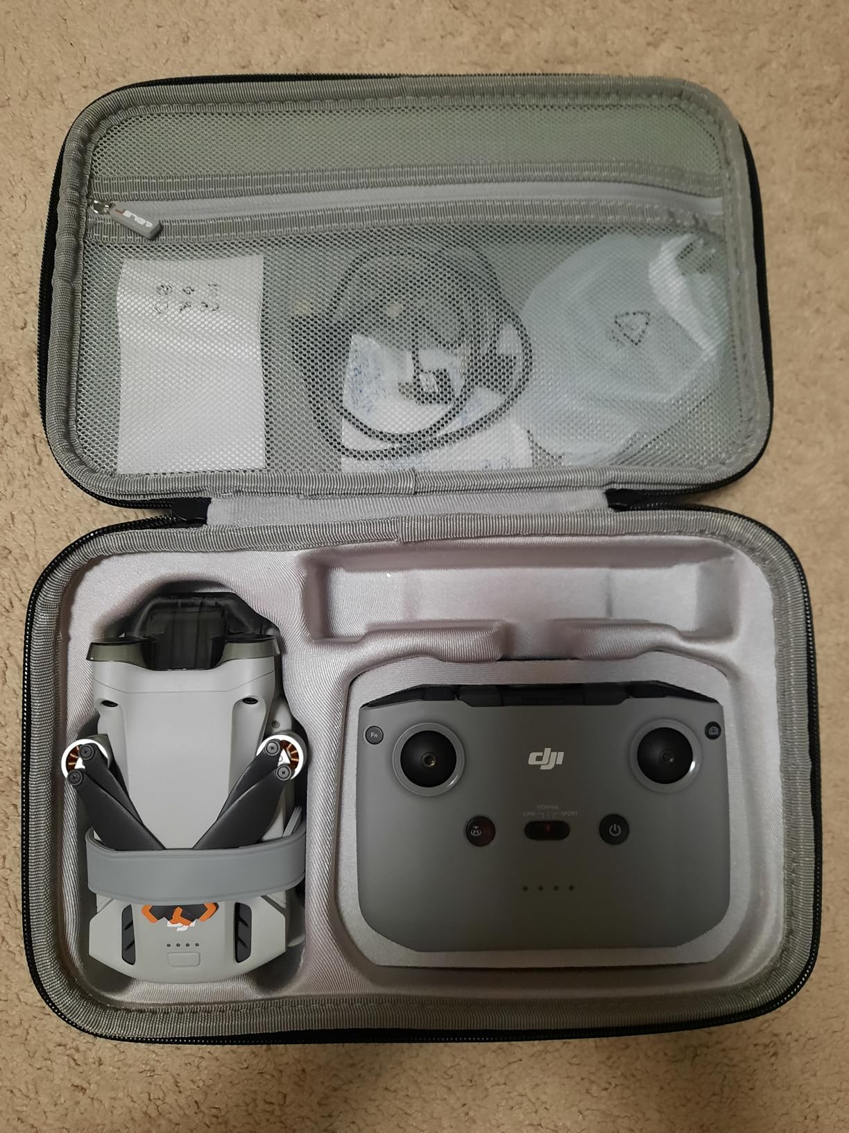 JSVER Carrying Case for DJI Mini 4 Pro EVA Hard Shell Protective Case for DJI Mini 4 Pro/Mini 3/Mini 3 Pro Travel Bag for Mini 4 Pro Fly More Combo Accessories customer photo 1