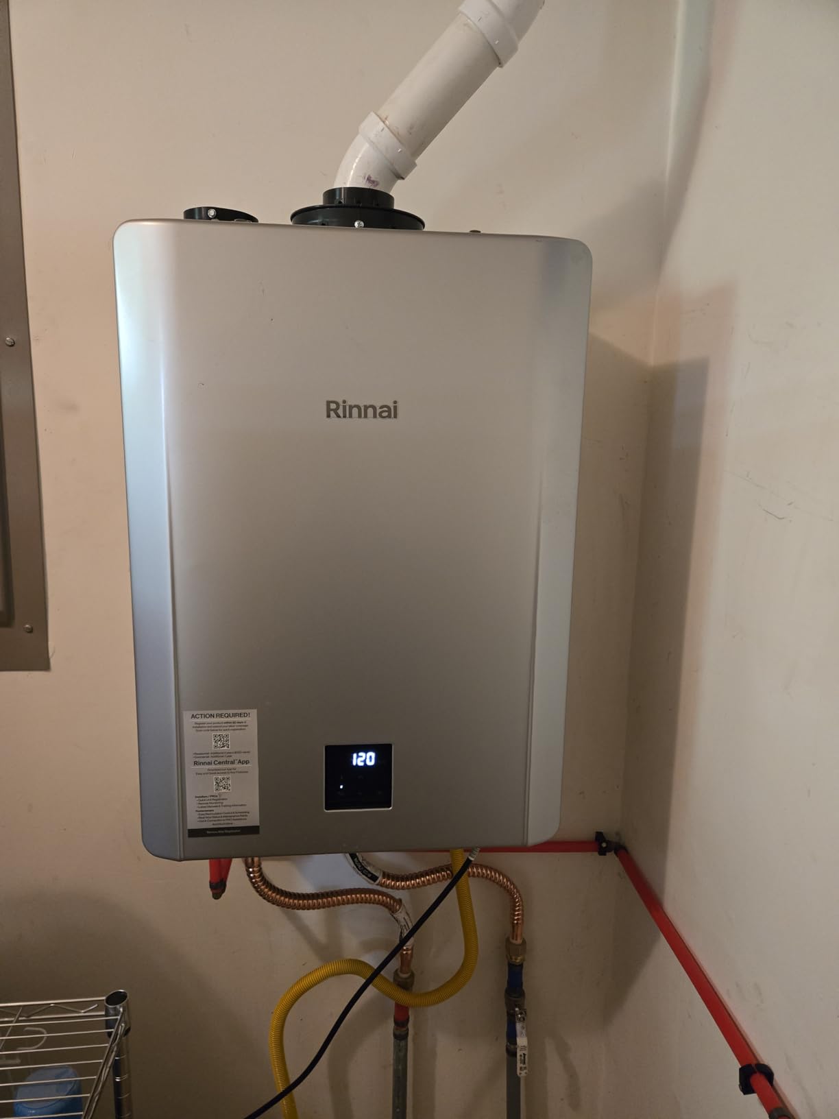 NEW Rinnai RX160iN Condensing Smart Sense Natural Gas or Propane Tankless Water Heater, Indoor or Outdoor Water Heater, Up to 9 GPM, 160,000 BTU customer photo 2