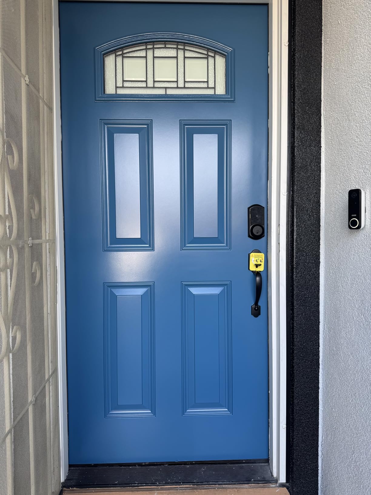 Veise VE06-H Smart Front Door Lock Set, App Control, Keyless Entry Deadbolt with Lever Handle, Electronic Digital Touchscreen Keypad, Auto Lock, Easy Install, Matte Black customer photo 1