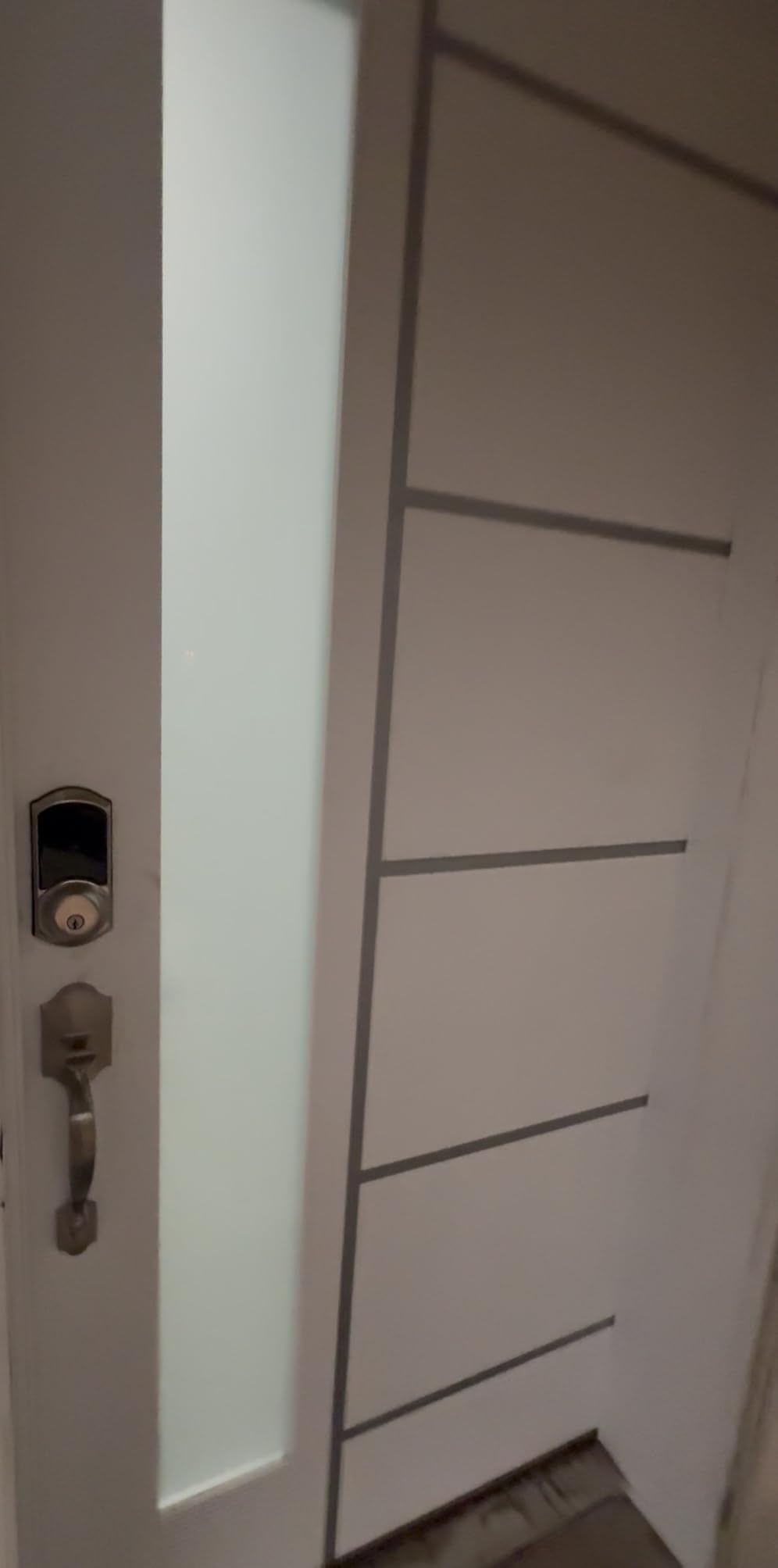 Veise VE06-H Smart Front Door Lock Set, App Control, Keyless Entry Deadbolt with Lever Handle, Electronic Digital Touchscreen Keypad, Auto Lock, Easy Install, Matte Black customer photo 2