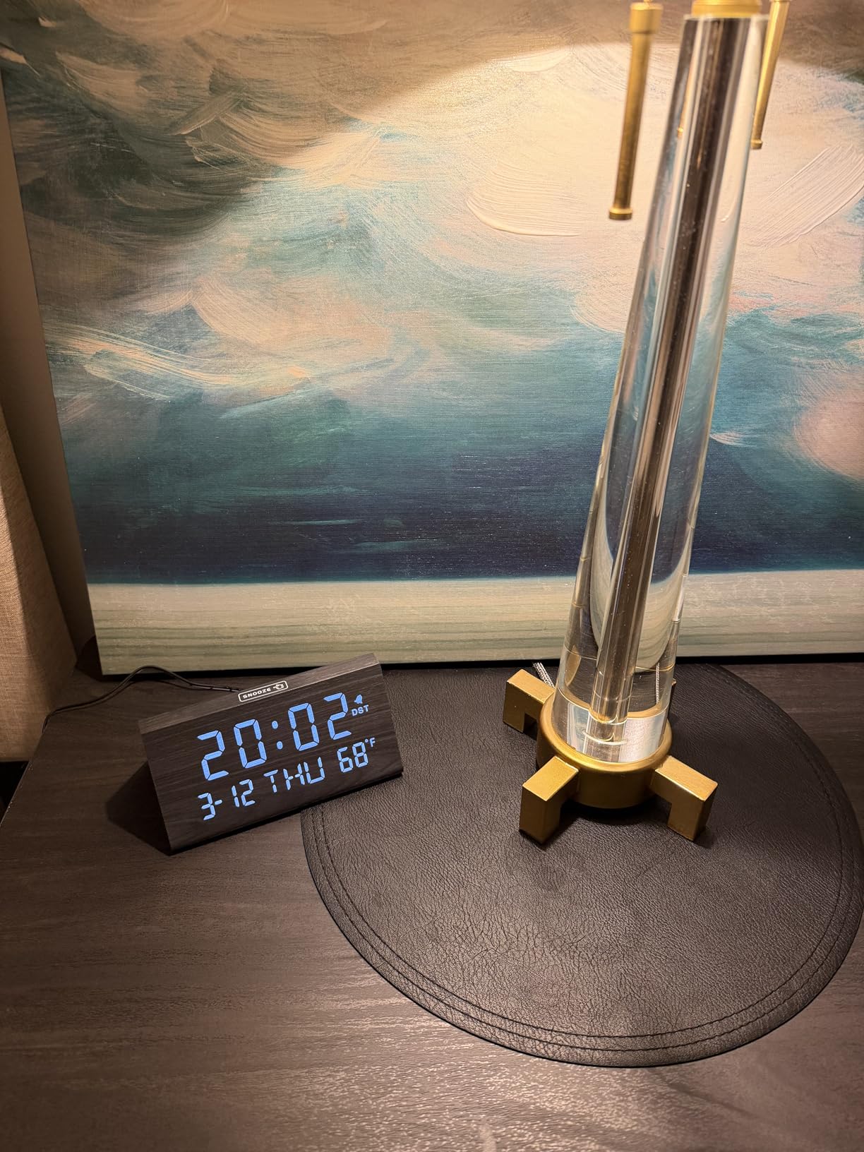 DreamSky Digital Clock with Date and Day of Week - Large Calendar Clock for Seniors Elderly, Loud Alarm Clock for Bedroom Desk, Backlight Dimmer, Adjustable Volume, USB Port, Auto DST, Battery Backup customer photo 2