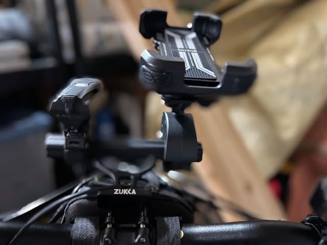 Lamicall Motorcycle Phone Mount Holder - [Dual Vibration Dampener] [Upgrade Handlebar Clip] Motorcycle Cell Phone Holder customer photo 1