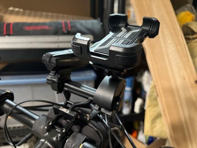 Lamicall Motorcycle Phone Mount Holder - [Dual Vibration Dampener] [Upgrade Handlebar Clip] Motorcycle Cell Phone Holder customer photo 2