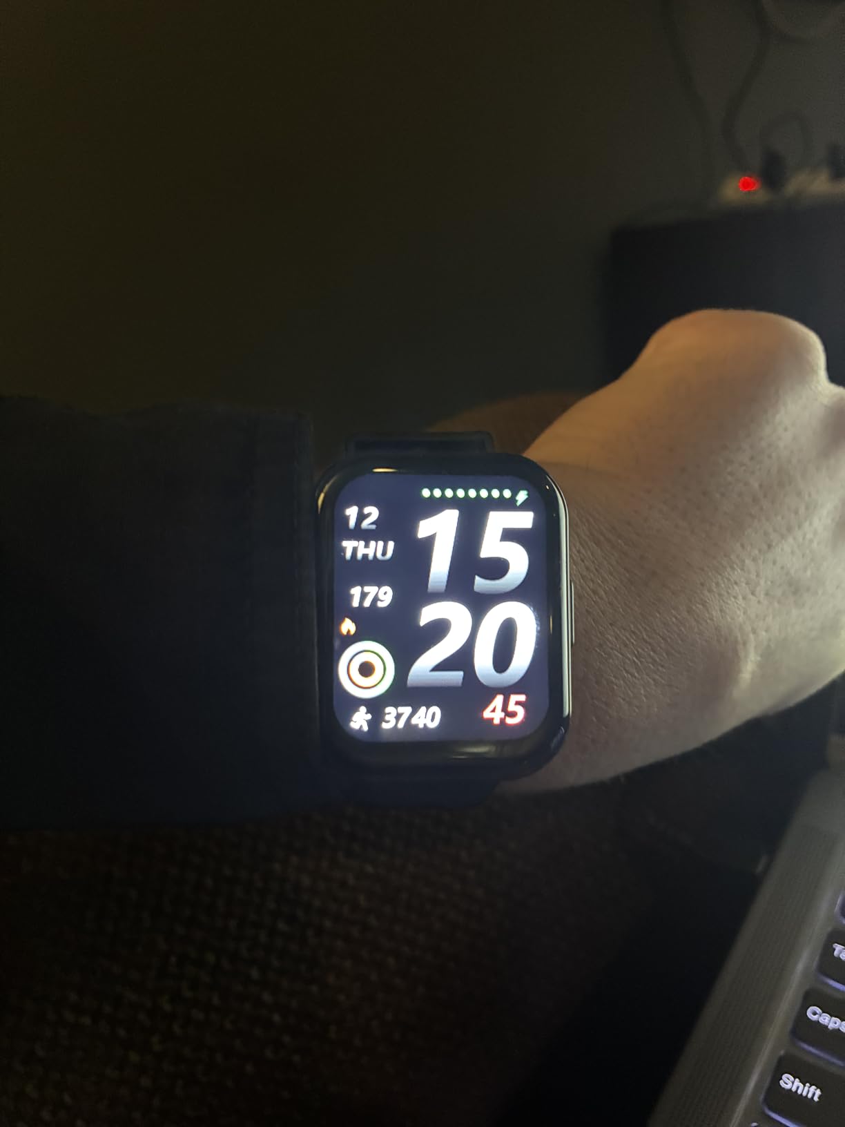 Parsonver Smart Watch, 5ATM Waterproof Watch for Swimming, Fitness Activity Tracker with 110+ Sports Modes, Heart Rate/Sleep/SpO2/Calories Monitor, Pedometer, Fitness Watch for Android & iPhone, Black customer photo 1