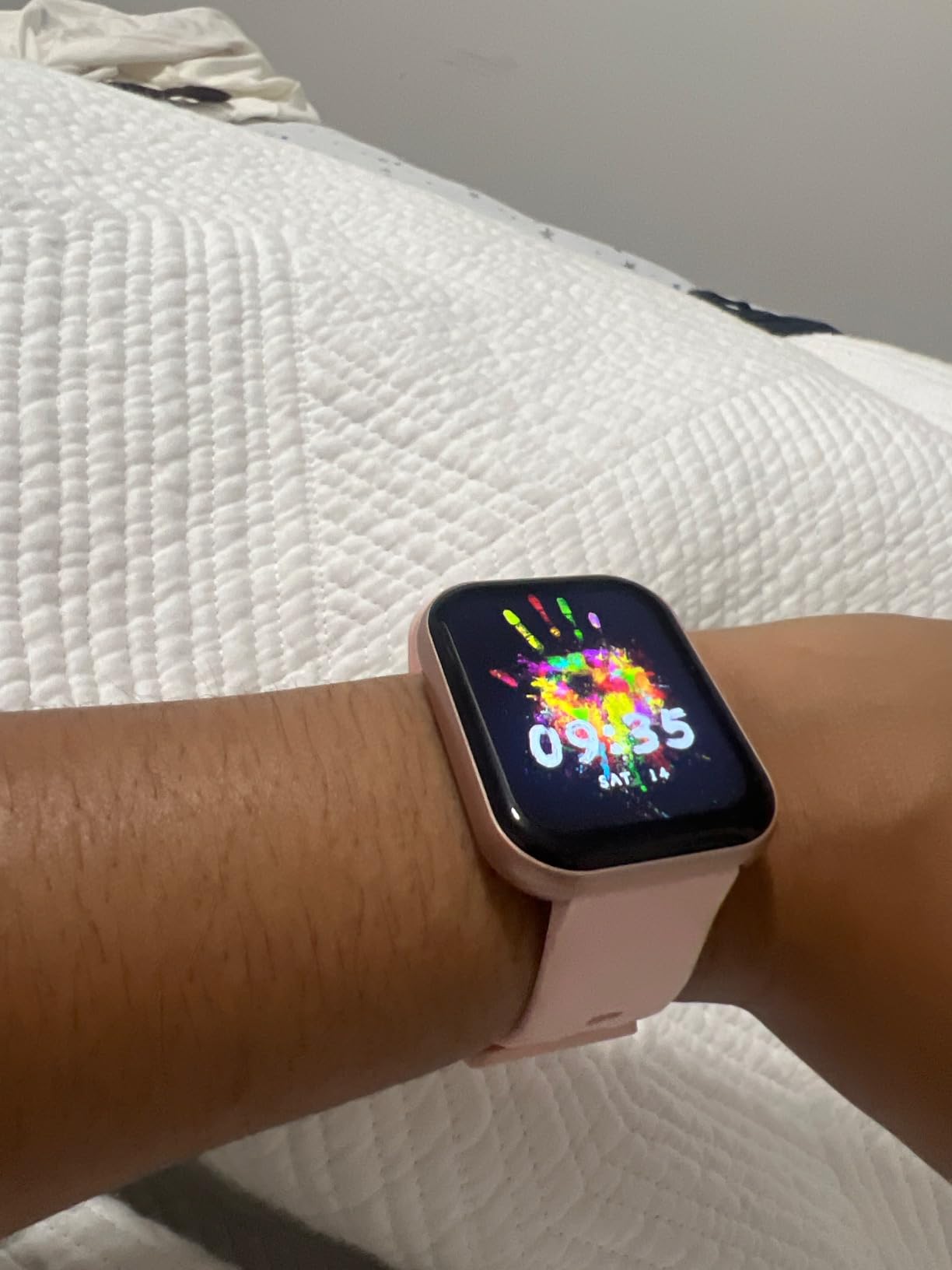 Parsonver Smart Watch, 5ATM Waterproof Watch for Swimming, Fitness Activity Tracker with 110+ Sports Modes, Heart Rate/Sleep/SpO2/Calories Monitor, Pedometer, Fitness Watch for Android & iPhone, Black customer photo 2