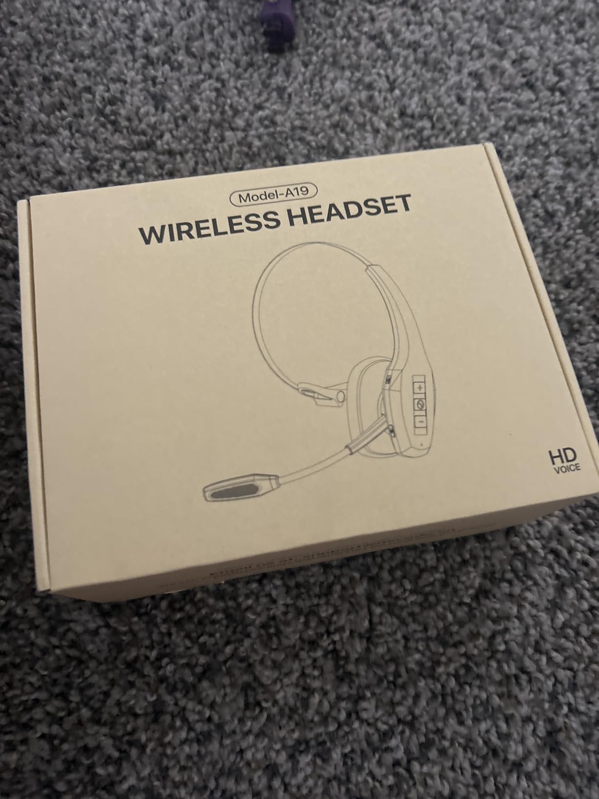 Trucker Bluetooth Headset, Wireless Headset with Mic, Bluetooth Headsets with Dual Noise Cancelling Microphone & Mute Button, 55Hrs Working Time PC Headsets for Cell Phones, Computer, Truck Driver customer photo 1