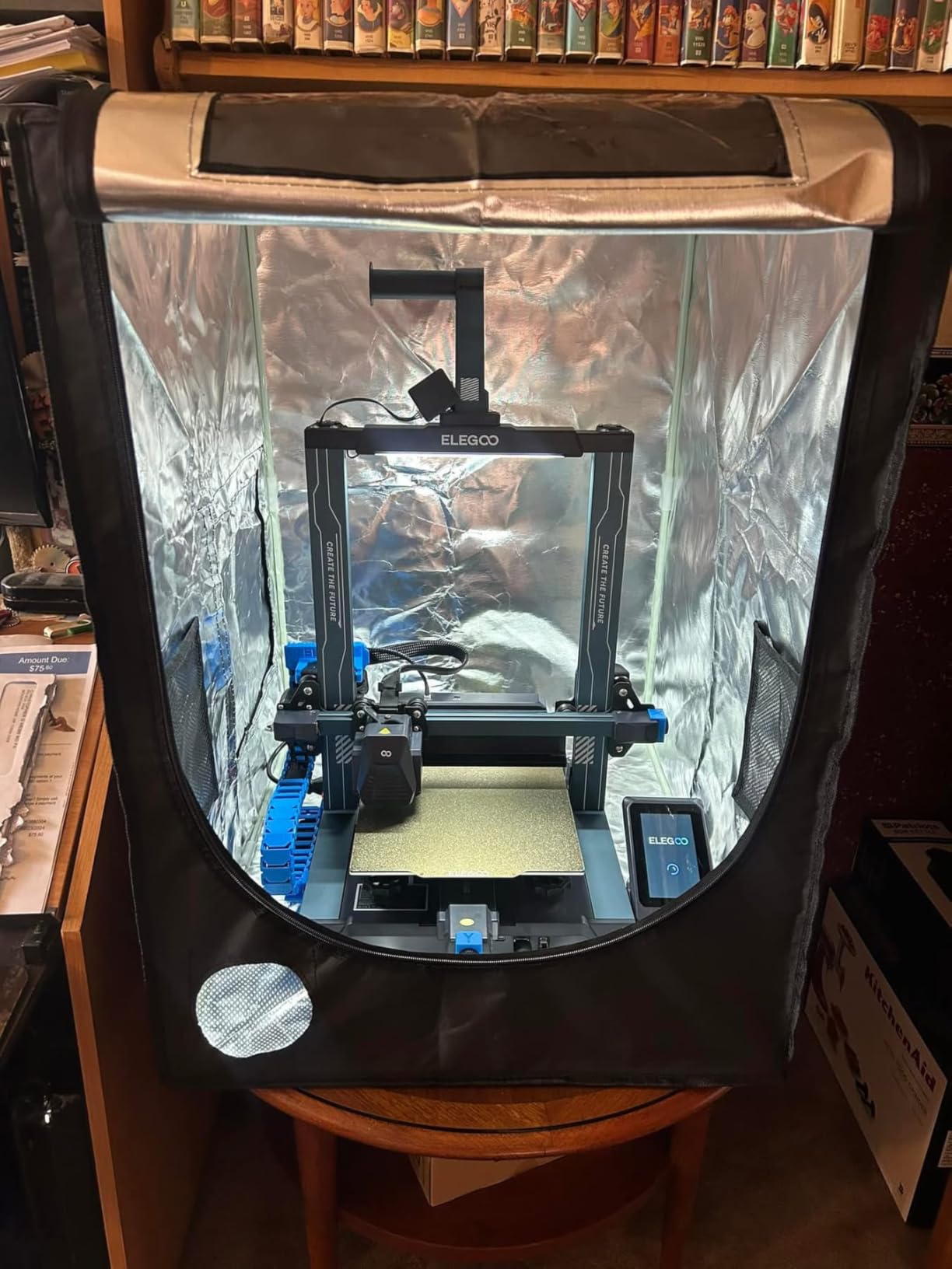 ELEGOO 3D Printer Enclosure, Fireproof and Dustproof 3D Printer Cover Constant Temperature Tent for Neptune 3 Pro/Neptune 4/Neptune 4 Pro/Ender 3/Ender 3 V2/Ender 3 S1/Kobra 2 customer photo 1