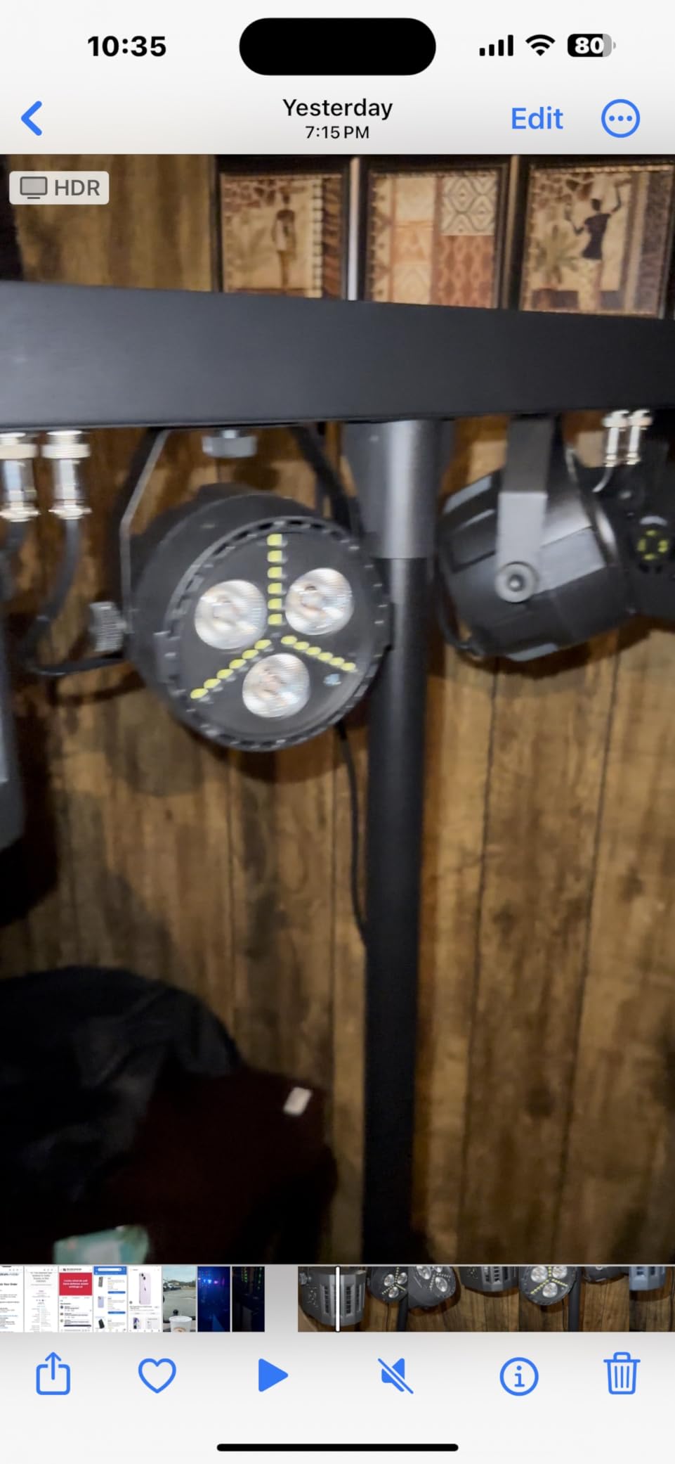 DJ Lighting Packages with Carry Bag, DJ Lights with Stand (7.5Ft) Sound Activated, DMX & Remote Control, Mobile Gig Light LED Party Bar Lighting System for Band, Booth, Stage, Wedding, Events customer photo 2