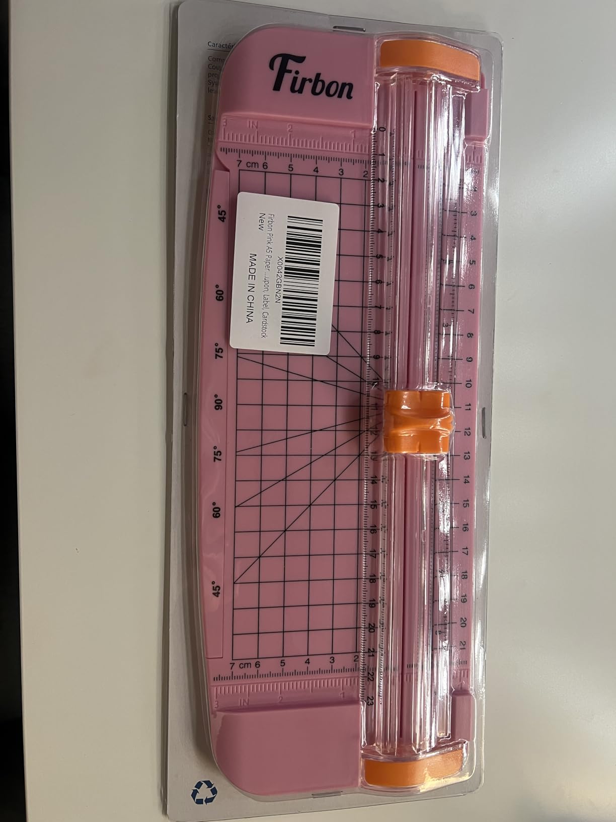 Firbon Morandi A5 Paper Cutter, Straight Small Paper Trimmer with Side Ruler for Scrapbooking Craft, Paper, Coupon, Label, Cardstock customer photo 2